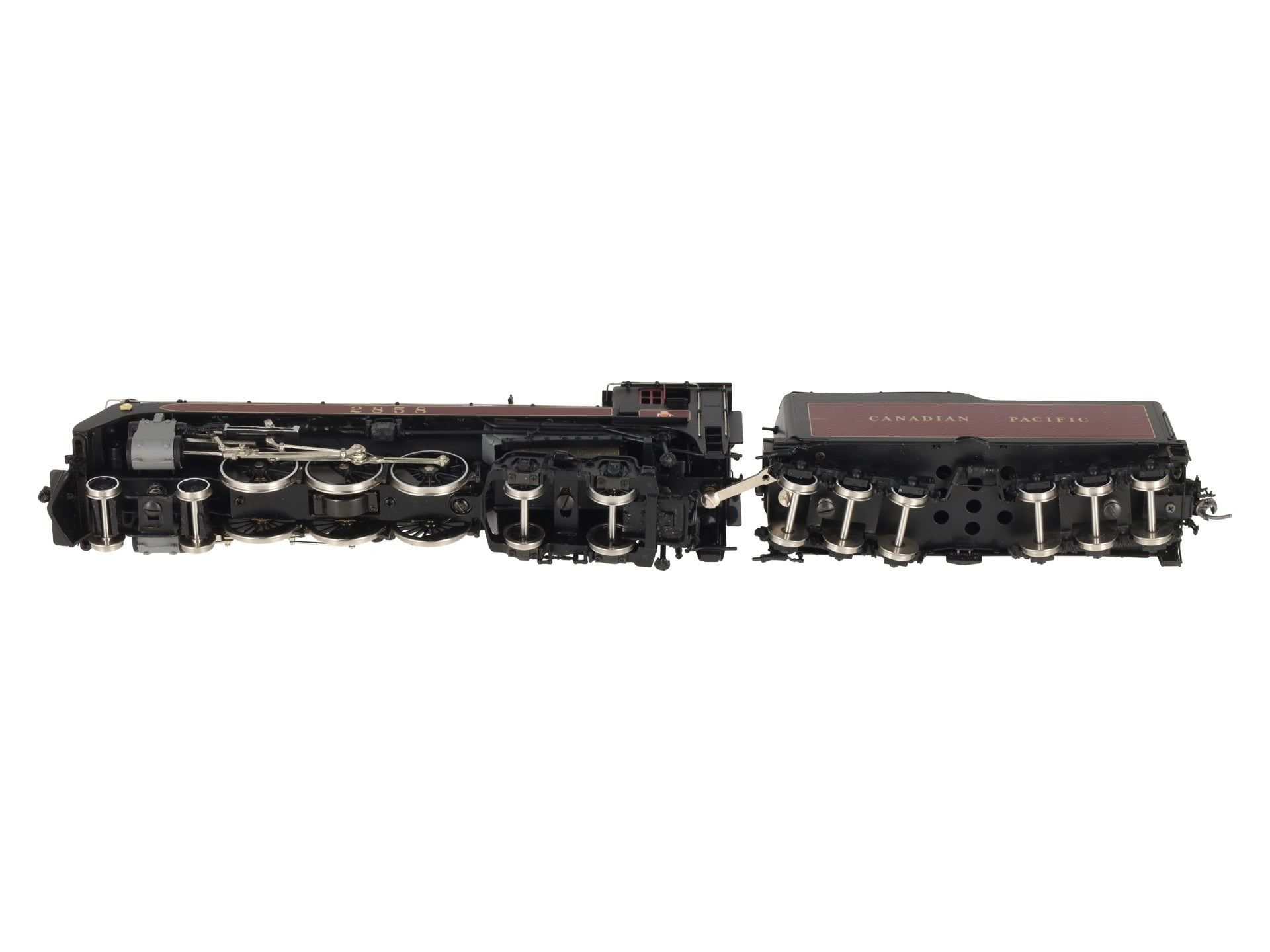 PFM HO BRASS CPR Royal Hudson H1d 4-6-4 Steam Loco & Tender #2858 - F/P LN/Box