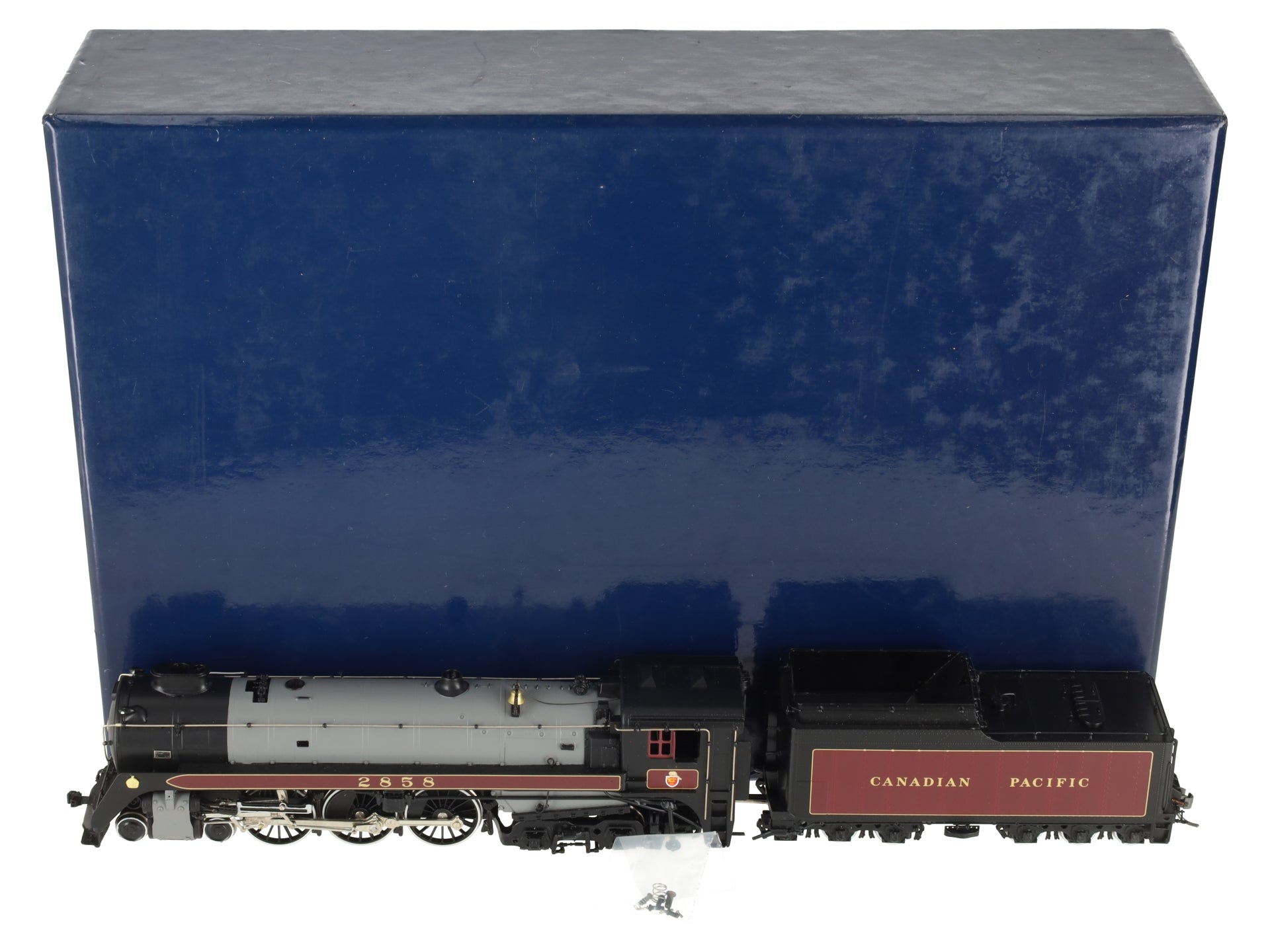 PFM HO BRASS CPR Royal Hudson H1d 4-6-4 Steam Loco & Tender #2858 - F/P LN/Box