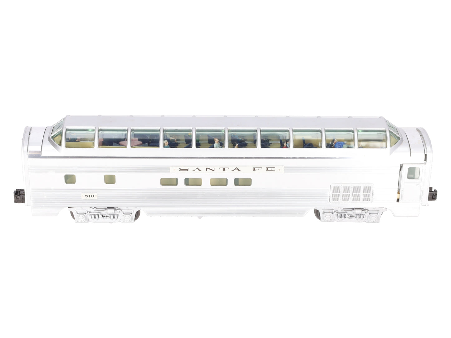 Lionel 6-39138 O Santa Fe Superliner Full Vista Dome Car #510 EX