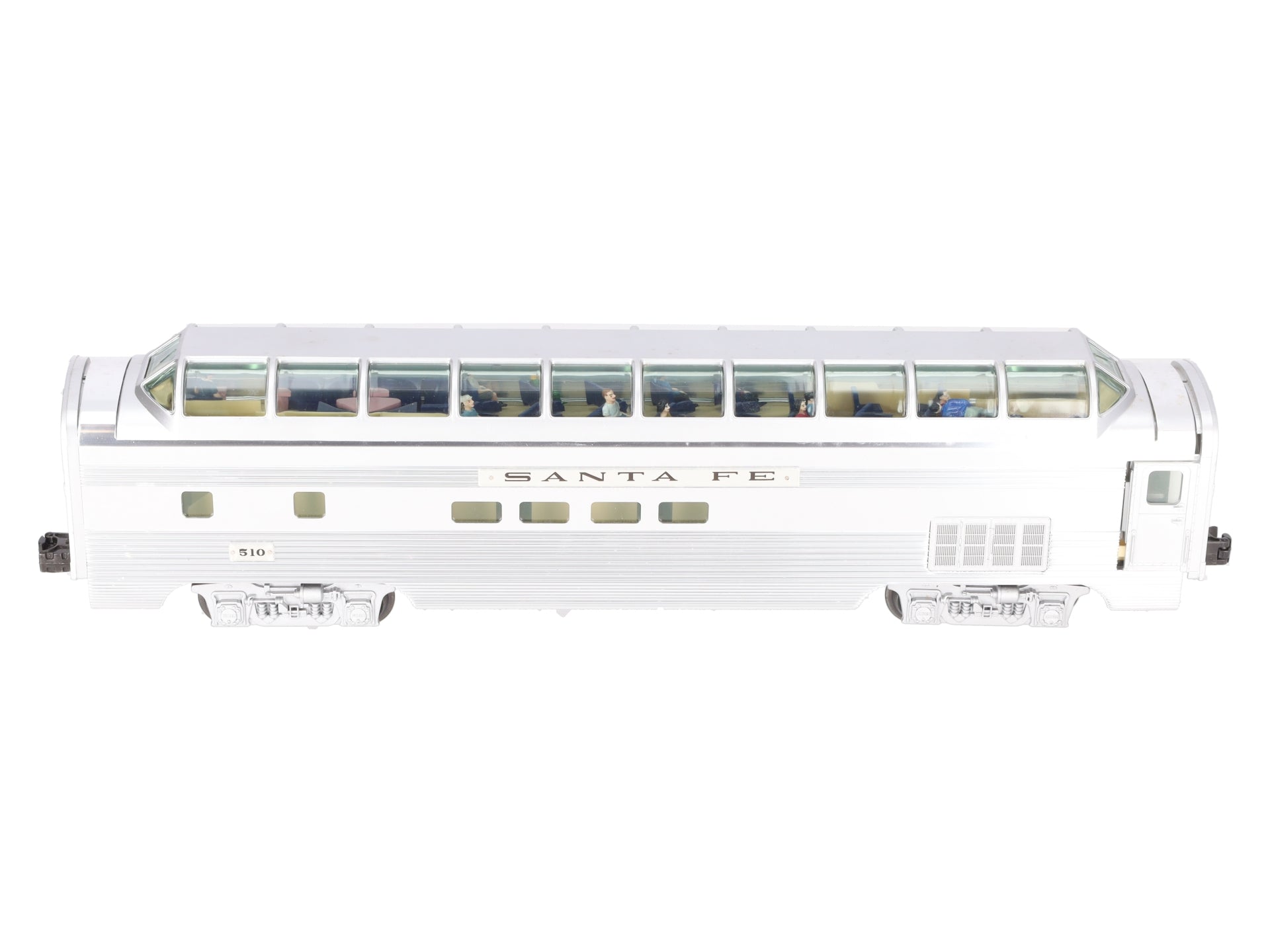 Lionel 6-39138 O Santa Fe Superliner Full Vista Dome Car #510 EX