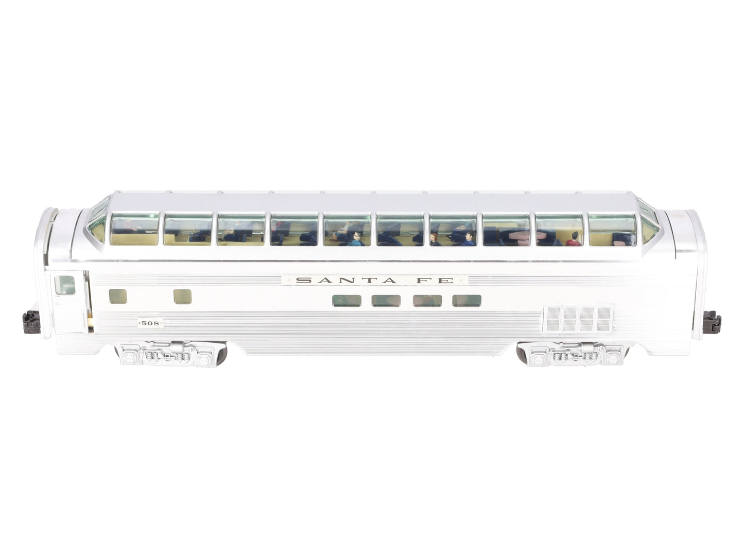 Lionel 6-39137 O Santa Fe Superliner Full Vista Dome Car #508 EX
