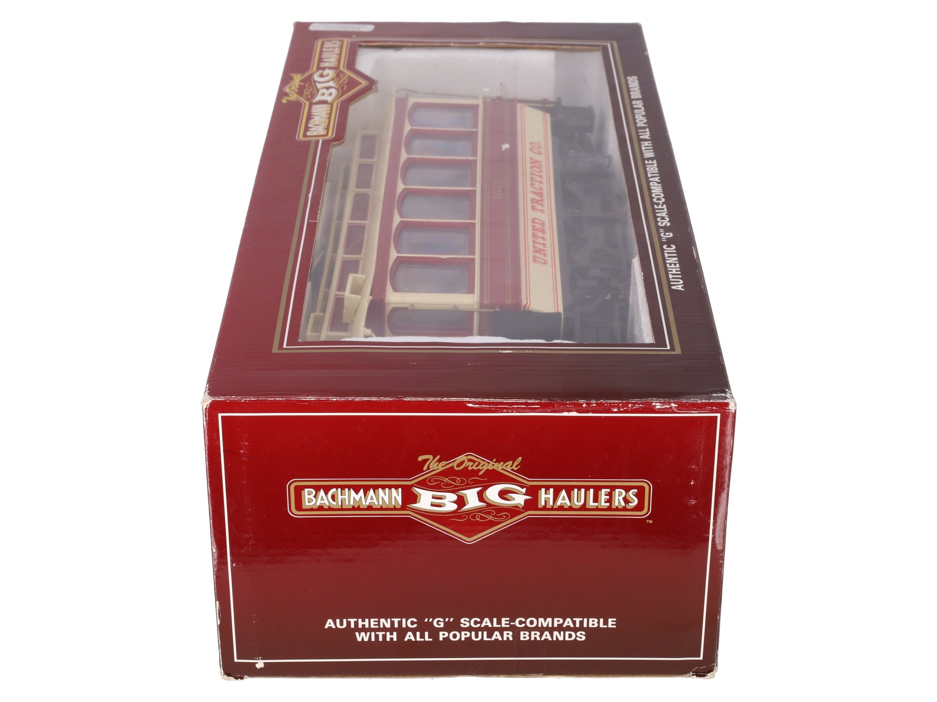 Bachmann 93939 G Scale Closed Street Car United Traction - w/ Metal Wheels #1623 EX/Box