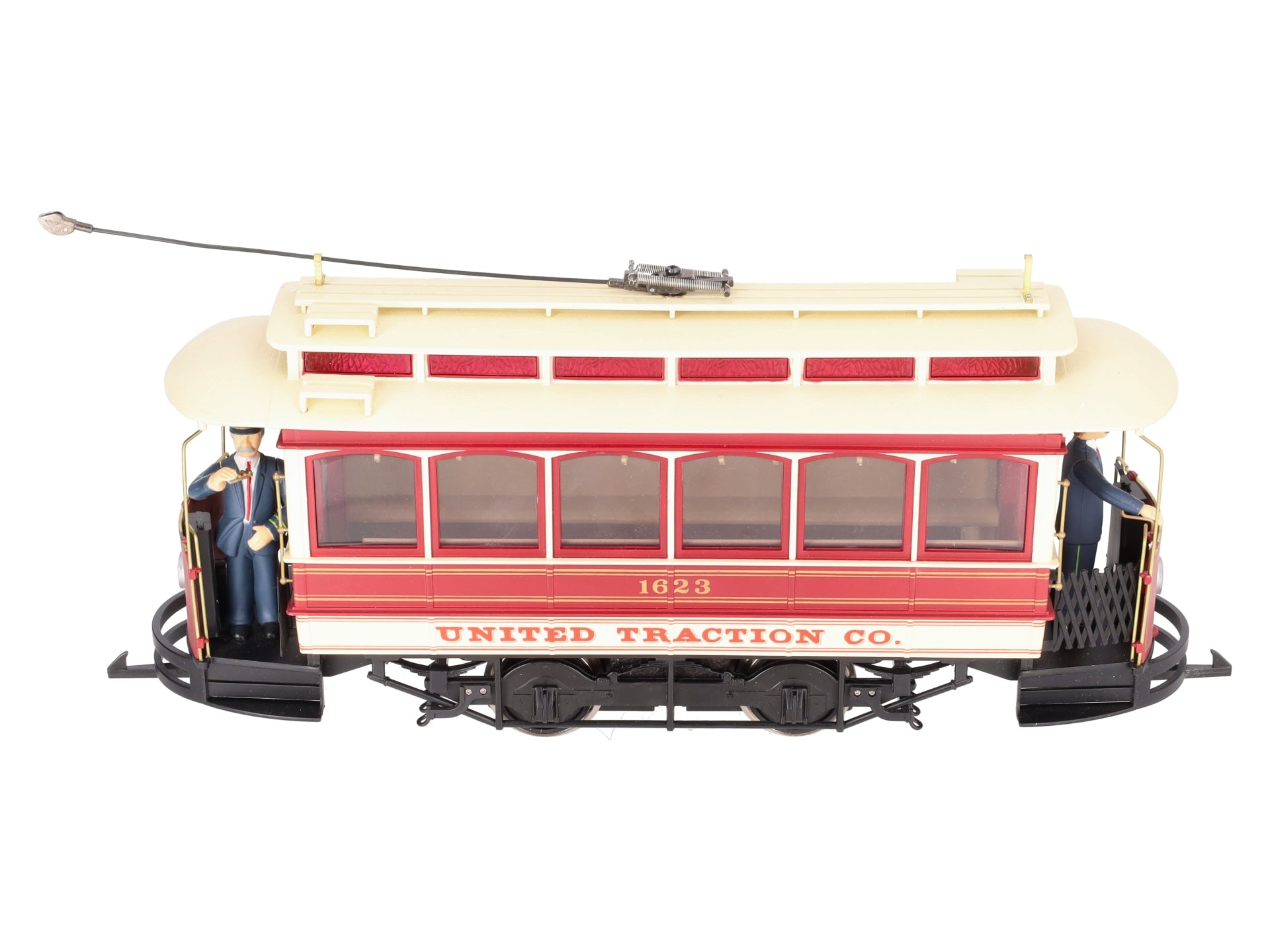 Bachmann 93939 G Scale Closed Street Car United Traction - w/ Metal Wheels #1623 EX/Box