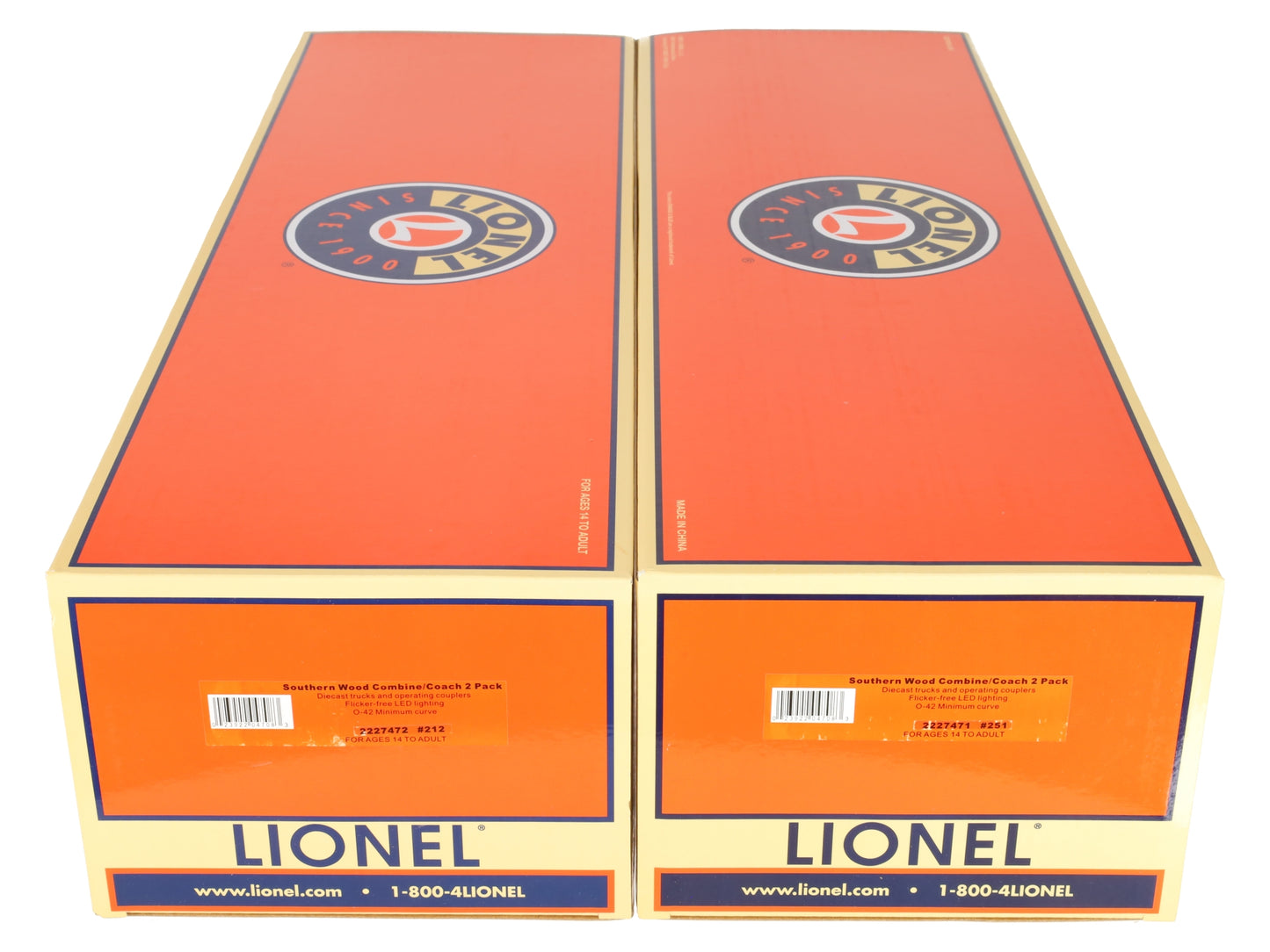Lionel 2227470 O Southern Wood Combine/Coach (Set of 2) EX/Box