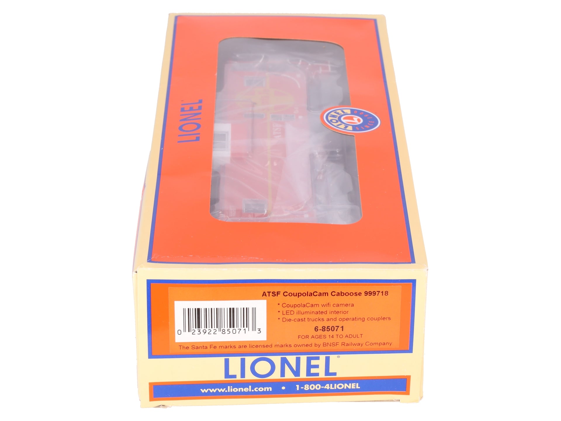 Lionel 6-85071 O Santa Fe Wide Vision Caboose with Camera #999718 EX/Box