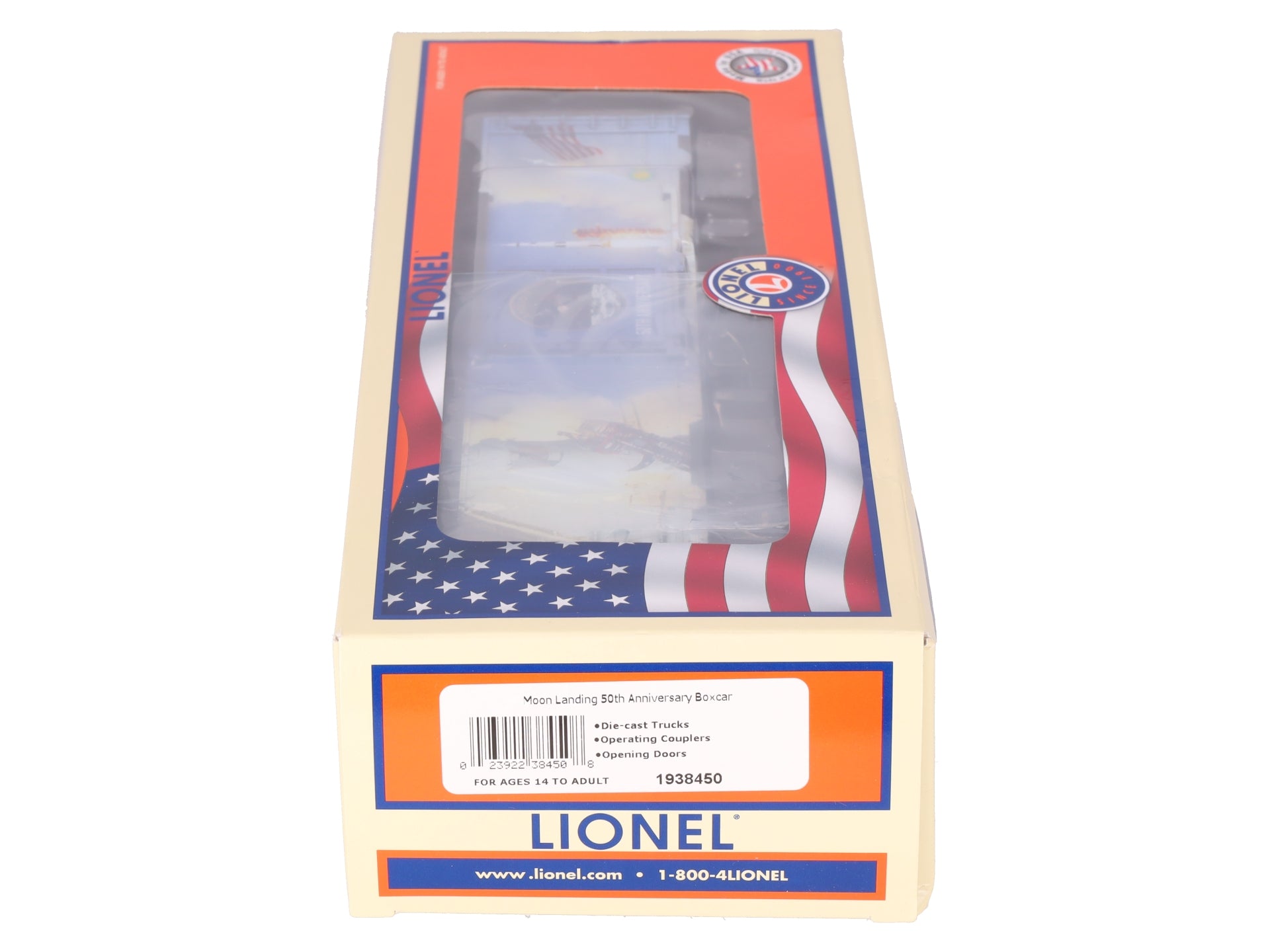 Lionel 1938450 O Moon Landing 50th Anniversary Boxcar LN/Box