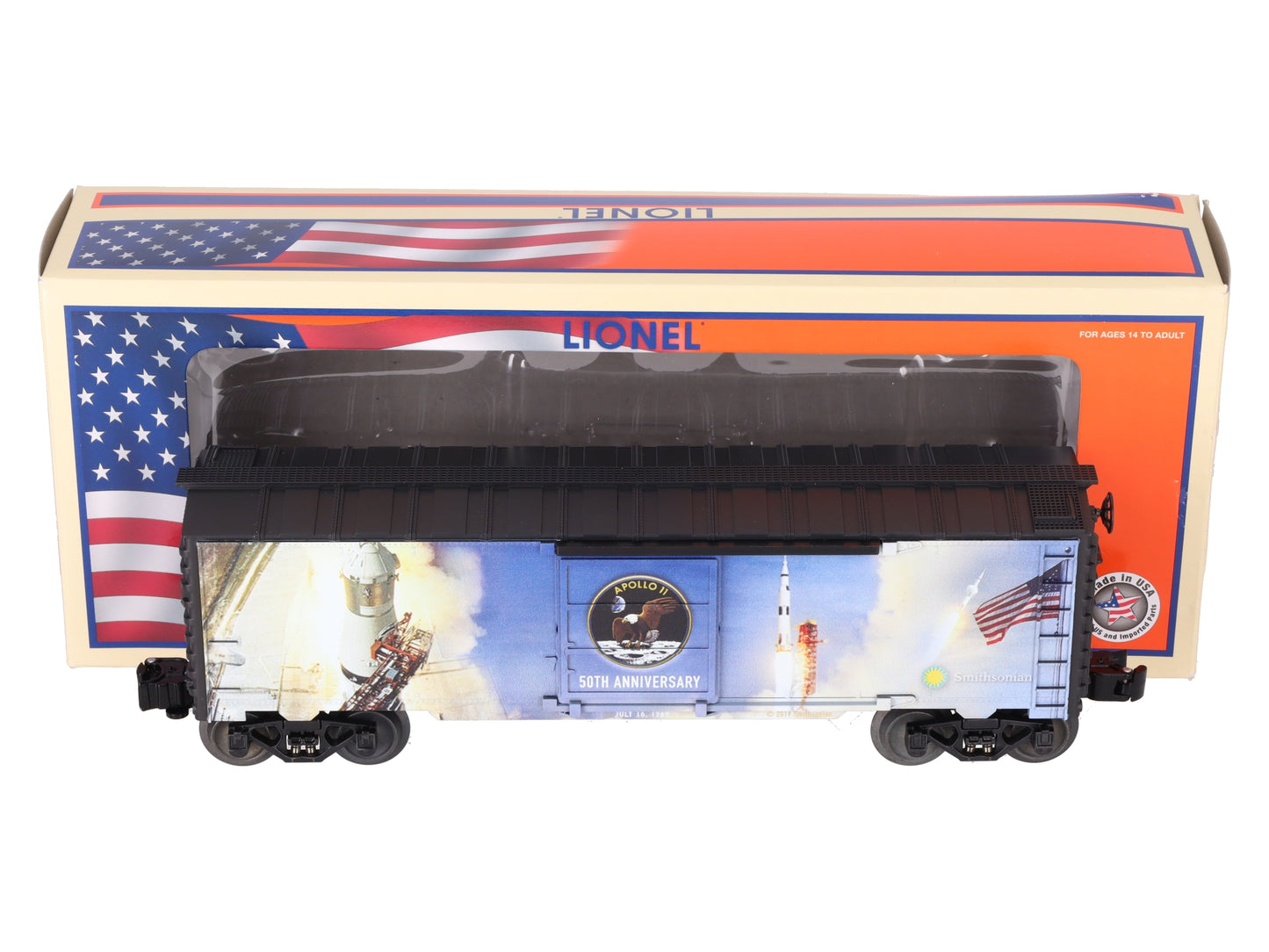 Lionel 1938450 O Moon Landing 50th Anniversary Boxcar LN/Box