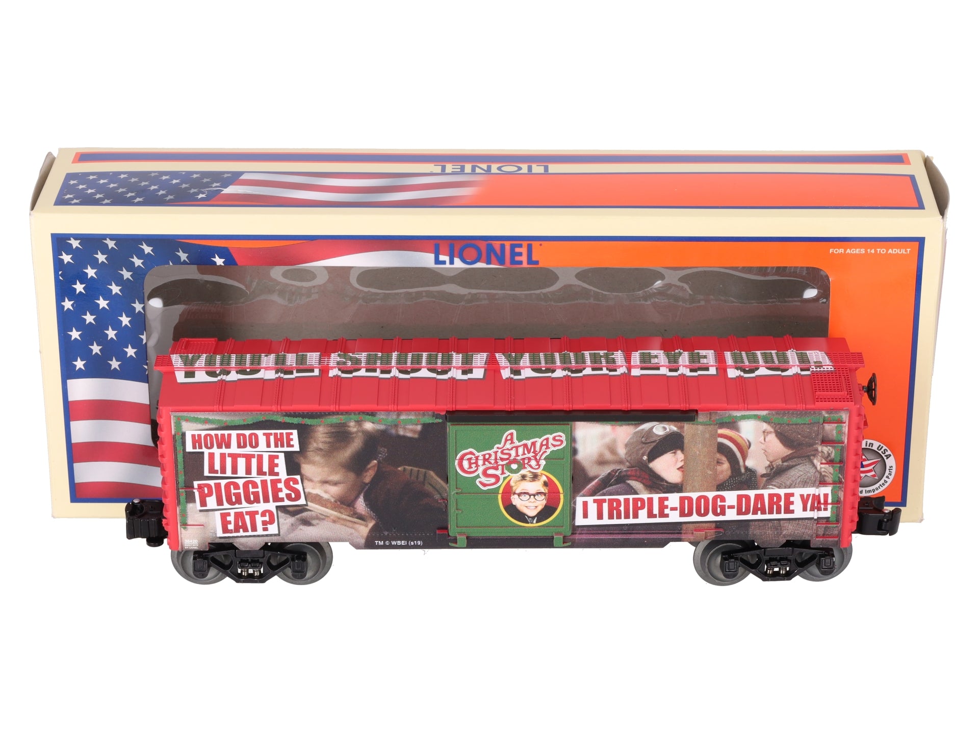 Lionel 1938420 O A Christmas Story Boxcar EX/Box