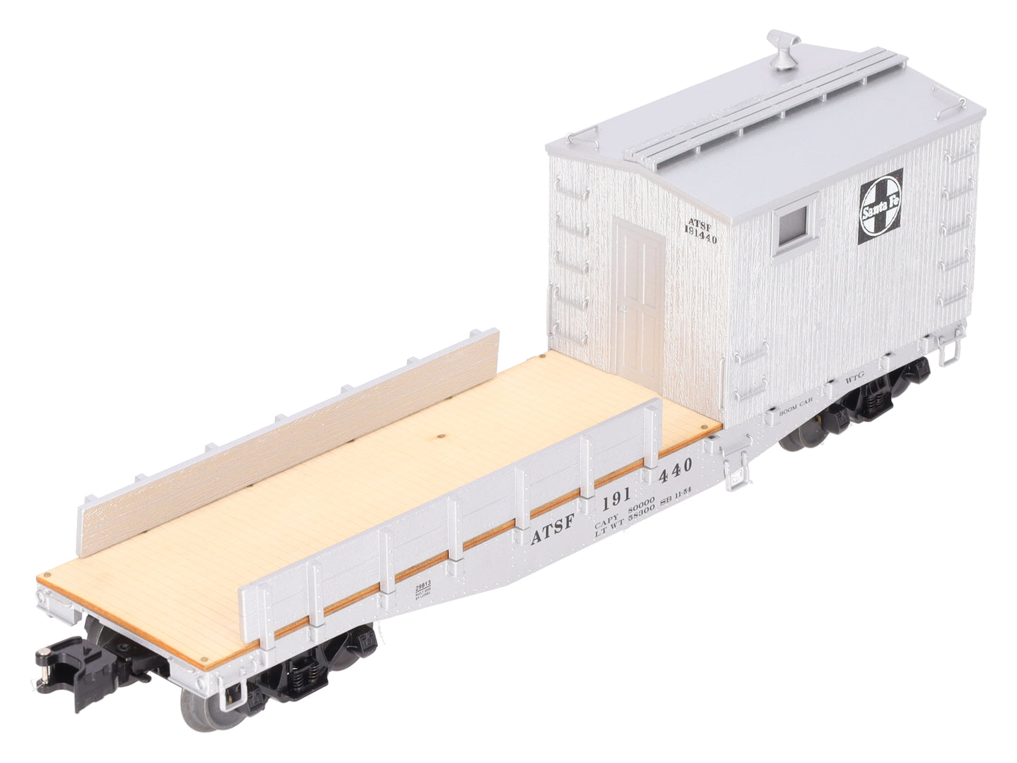 Lionel 6-29813 O Gauge Santa Fe Boom Car with TMCC & Crane Sounds LN/Box