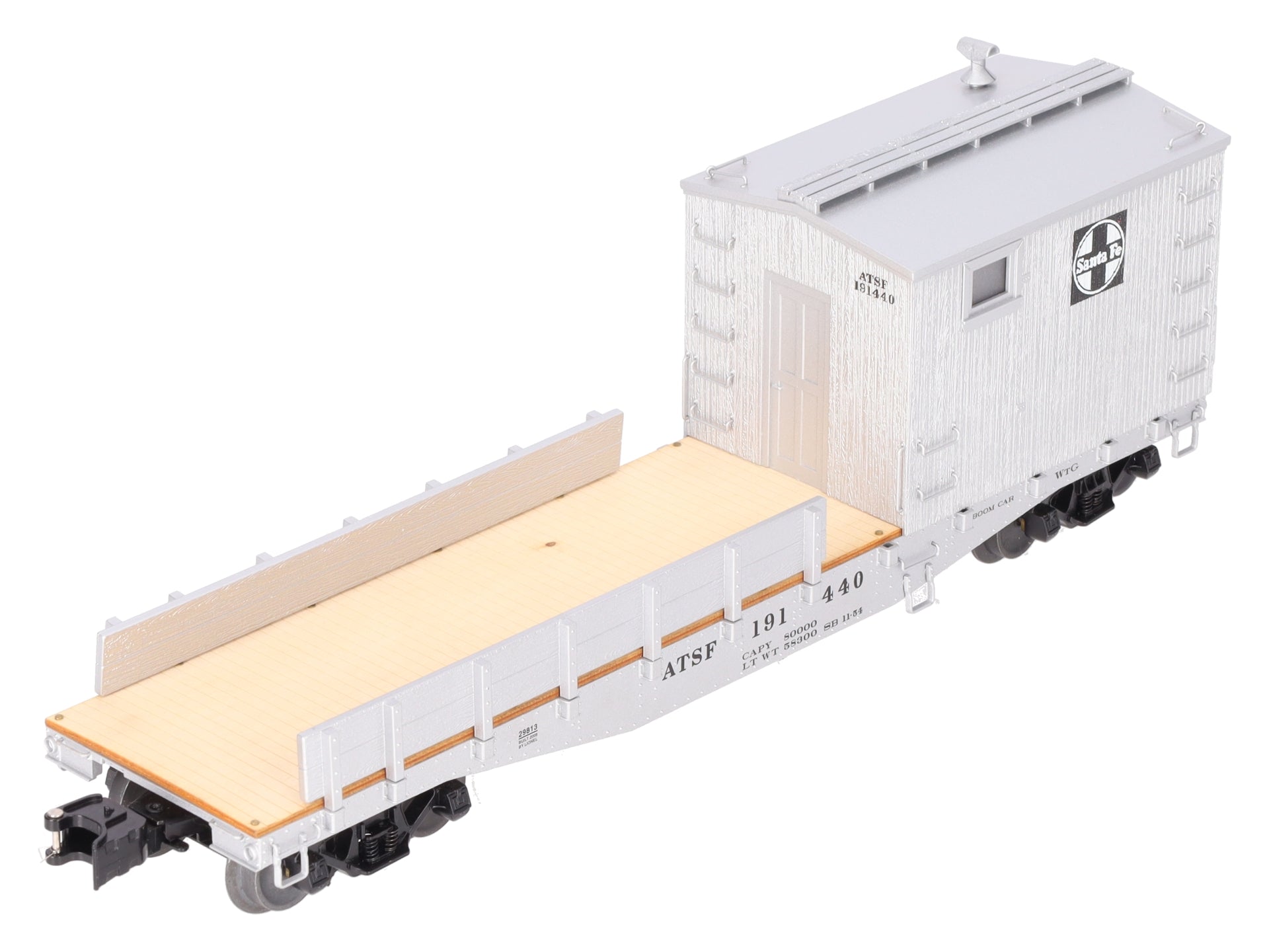 Lionel 6-29813 O Gauge Santa Fe Boom Car with TMCC & Crane Sounds LN/Box