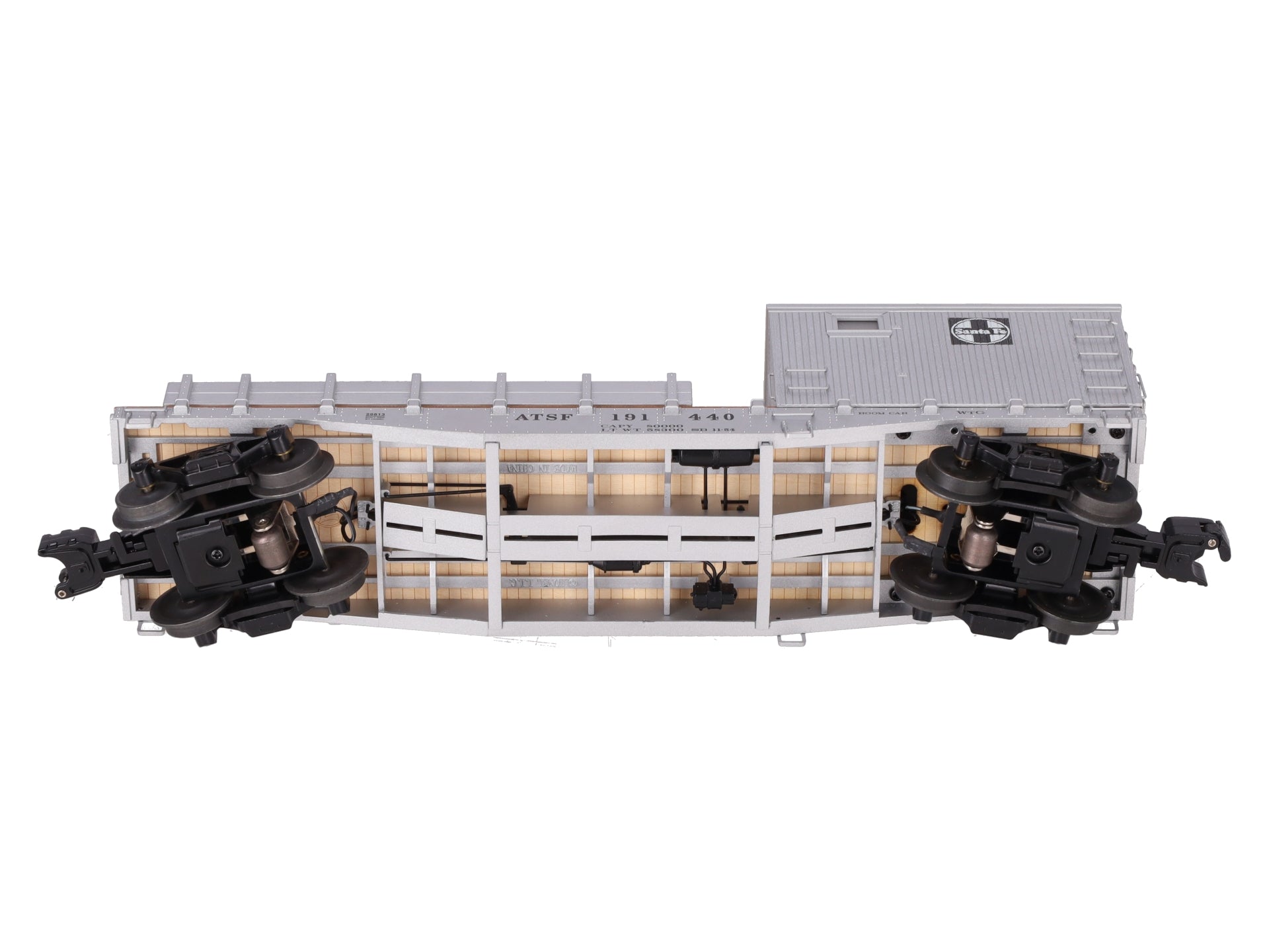 Lionel 6-29813 O Gauge Santa Fe Boom Car with TMCC & Crane Sounds LN/Box