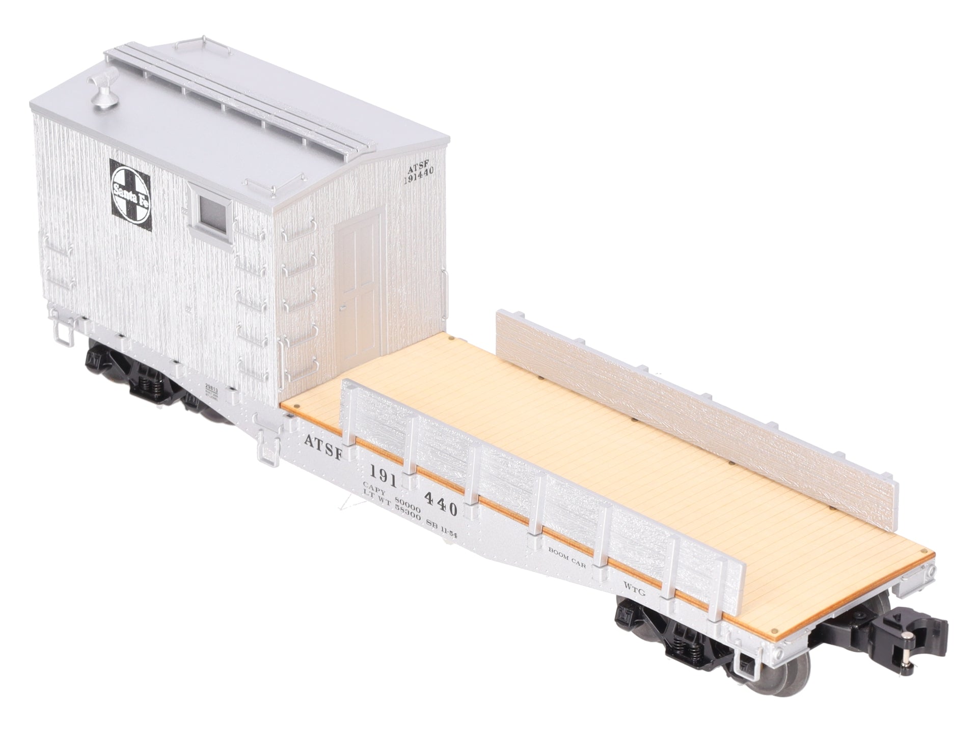 Lionel 6-29813 O Gauge Santa Fe Boom Car with TMCC & Crane Sounds LN/Box