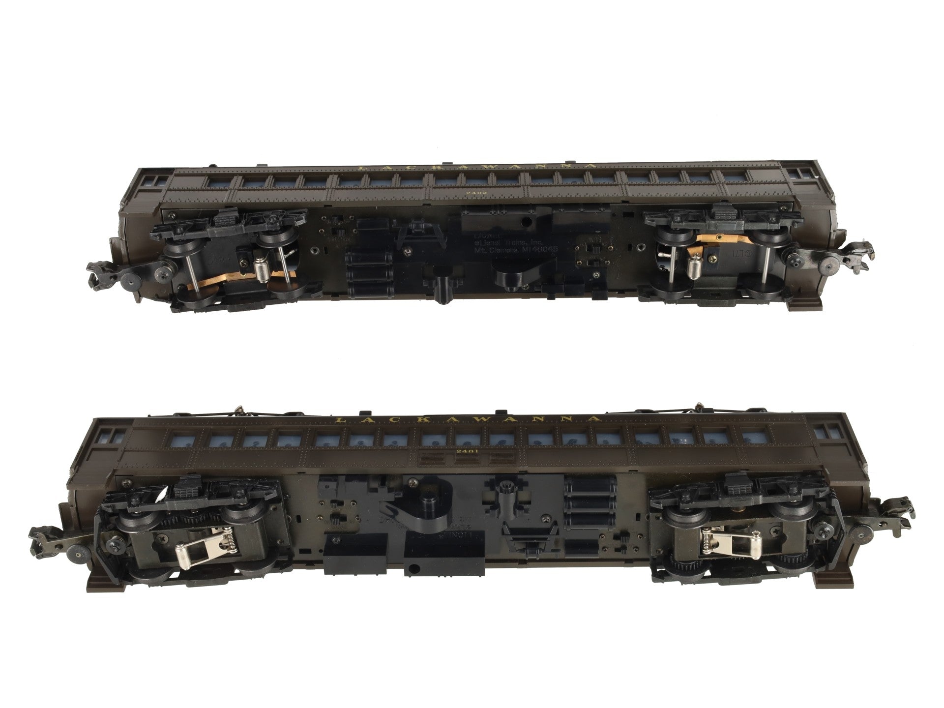 Lionel 6-18304 O Gauge Lackawanna Multiple-Unit Powered Commuter Cars Set EX/Box