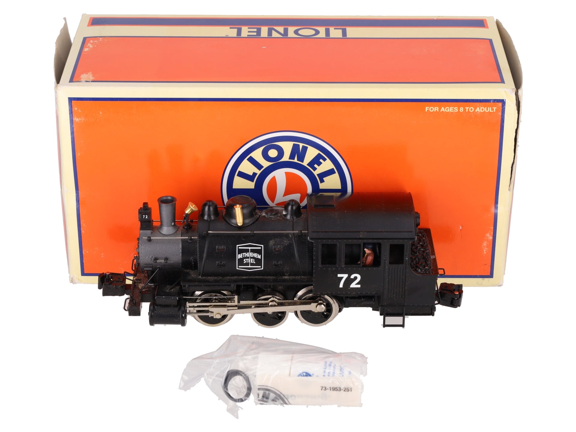 Lionel 6-28651 O Gauge Bethlehem Steel Dockside Switcher #72 VG/Box