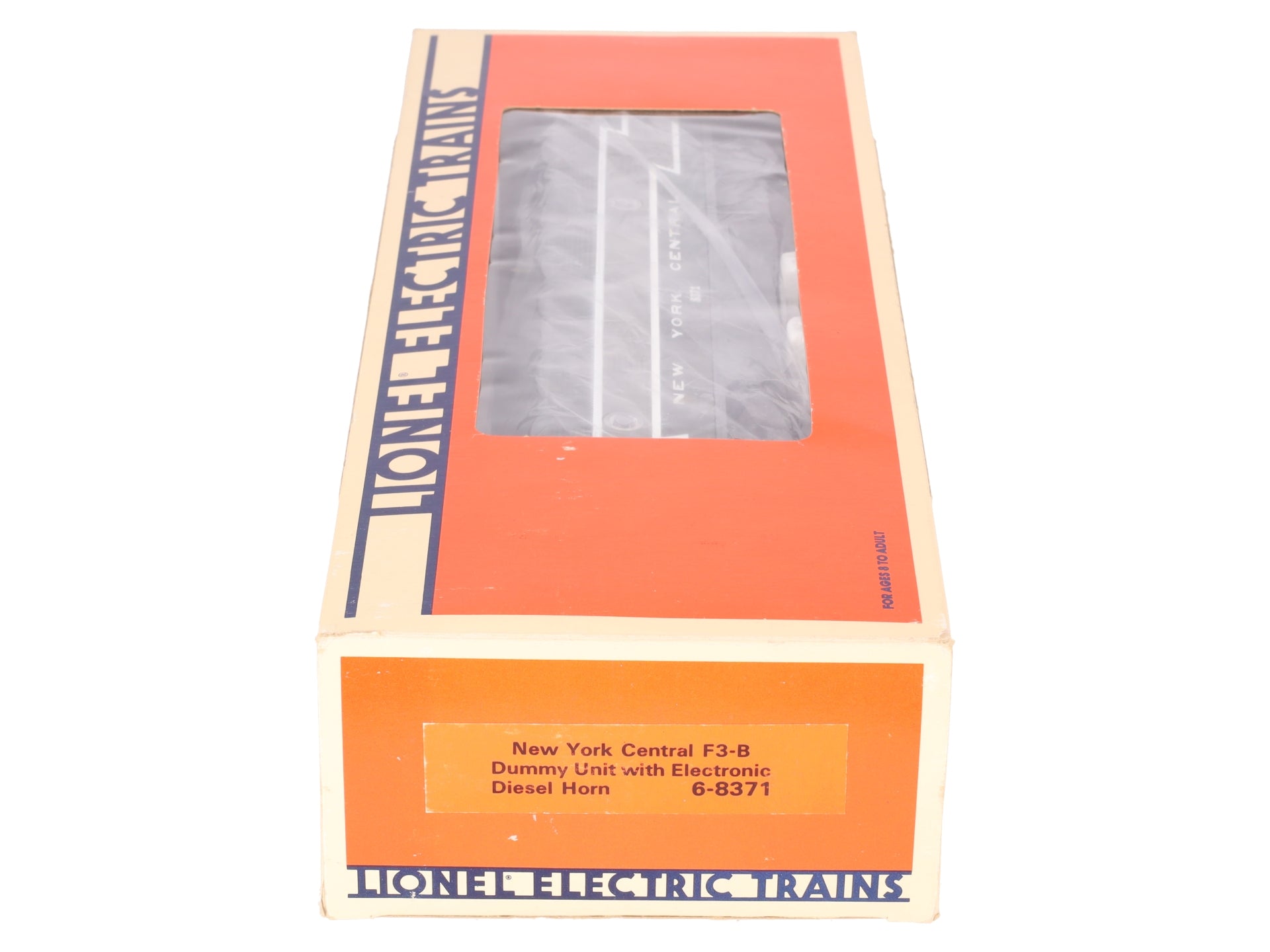 Lionel 6-8371 O New York Central F-3 B Unit Non- Pwd. Diesel Locomotive w/Horn EX/Box