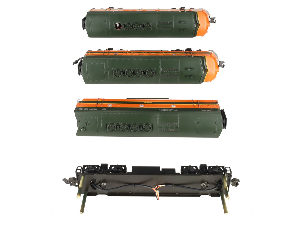 MTH 20-2220-1 O Gauge GN F3 ABA Diesel Engine Set w/PS1 #352-A/352-B/352-C VG/Box