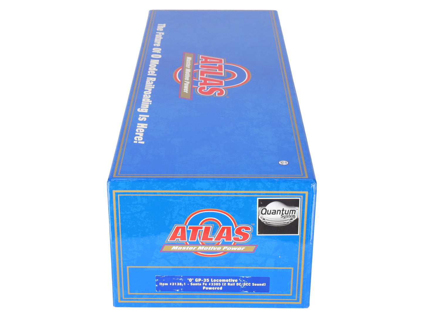 Atlas 3138-1 O Scale Santa Fe GP-35 Diesel Locomotive #3305 (2 Rail) EX/Box