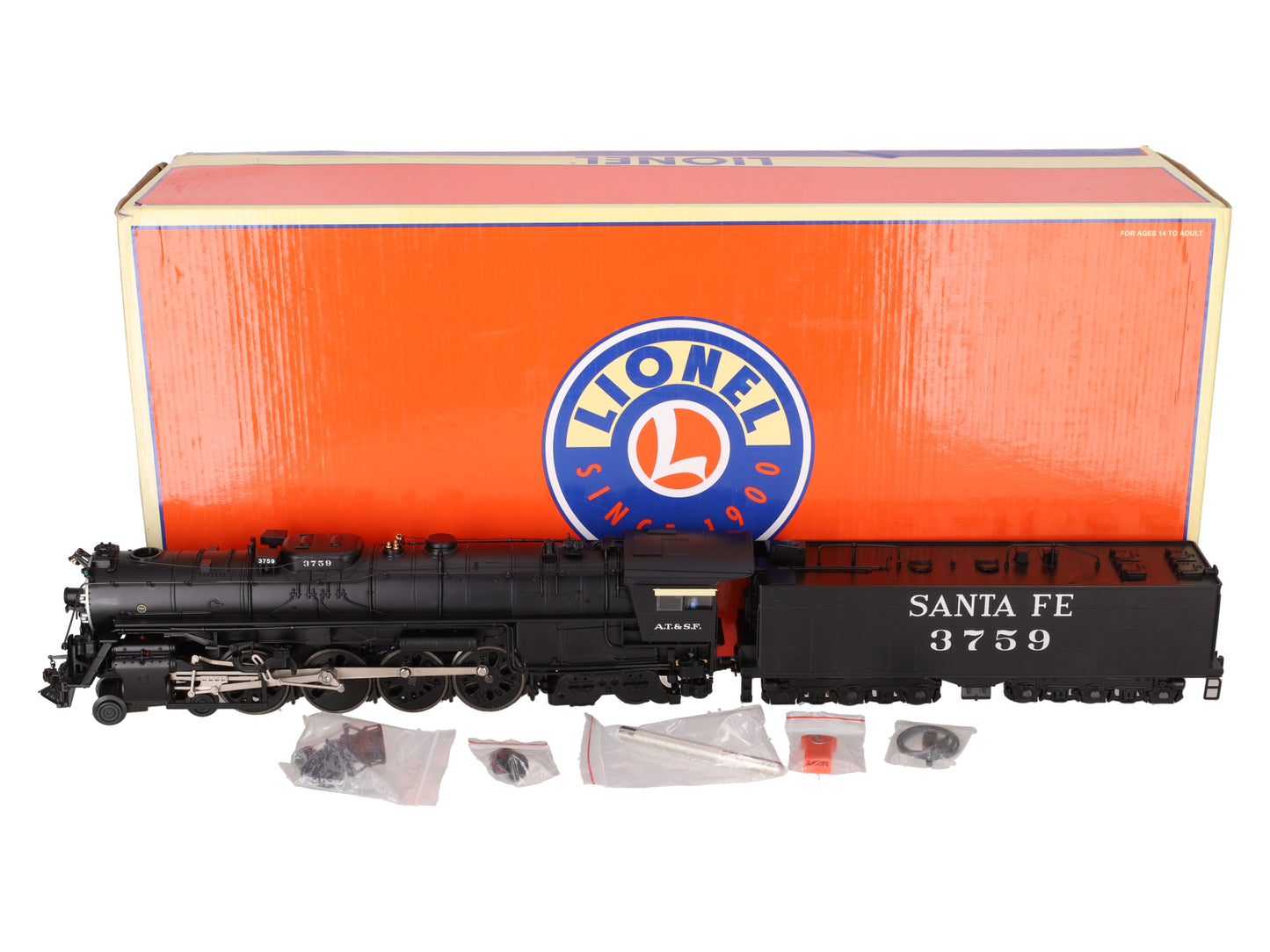 Lionel 6-11333 O AT&SF 4-8-4 Northern Steam Locomotive & Tender #3759 w Legacy