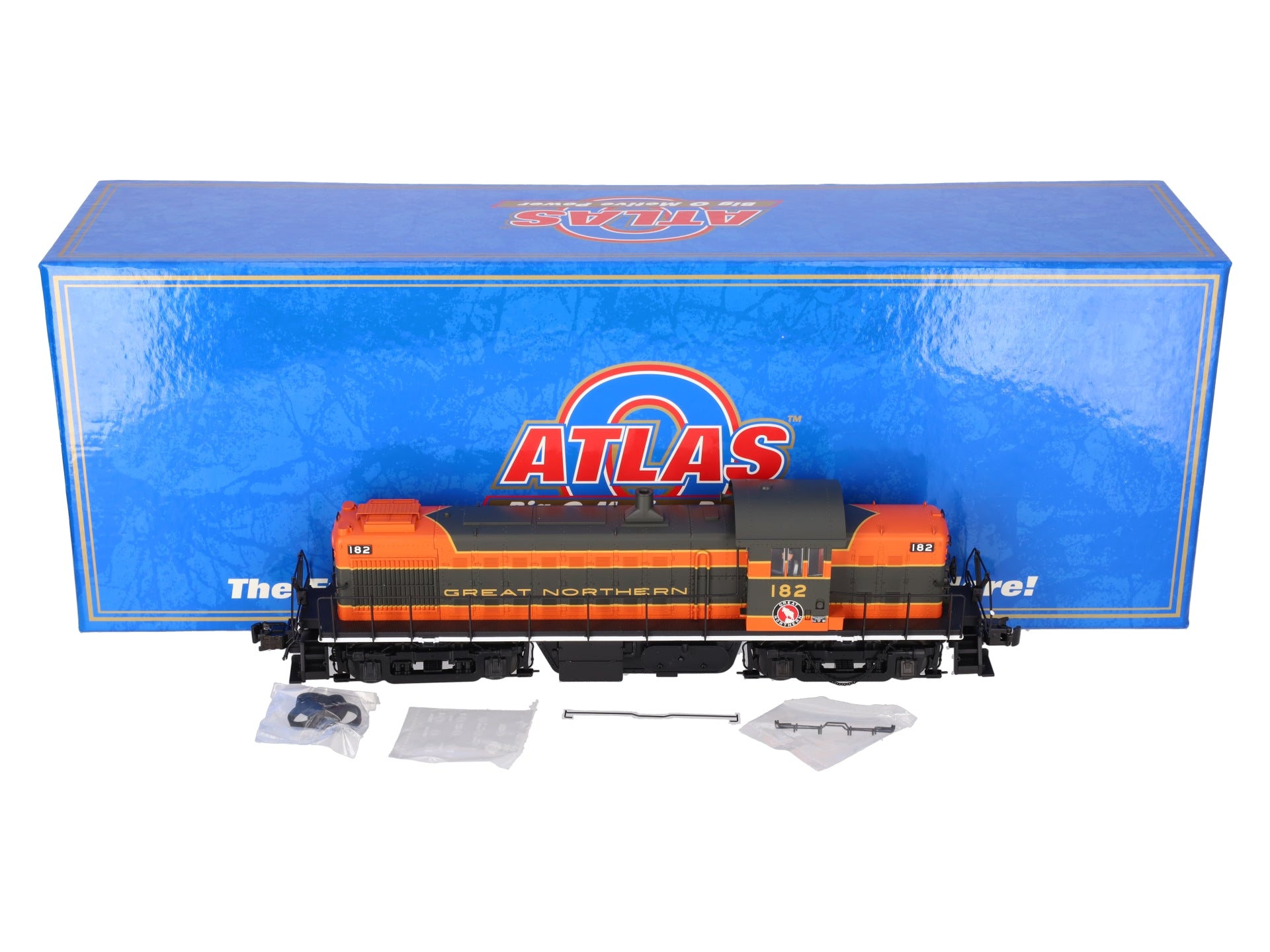 Atlas 6871-1 O Great Northern Alco RS1 Diesel Locomotive w/TMCC #182 EX/Box