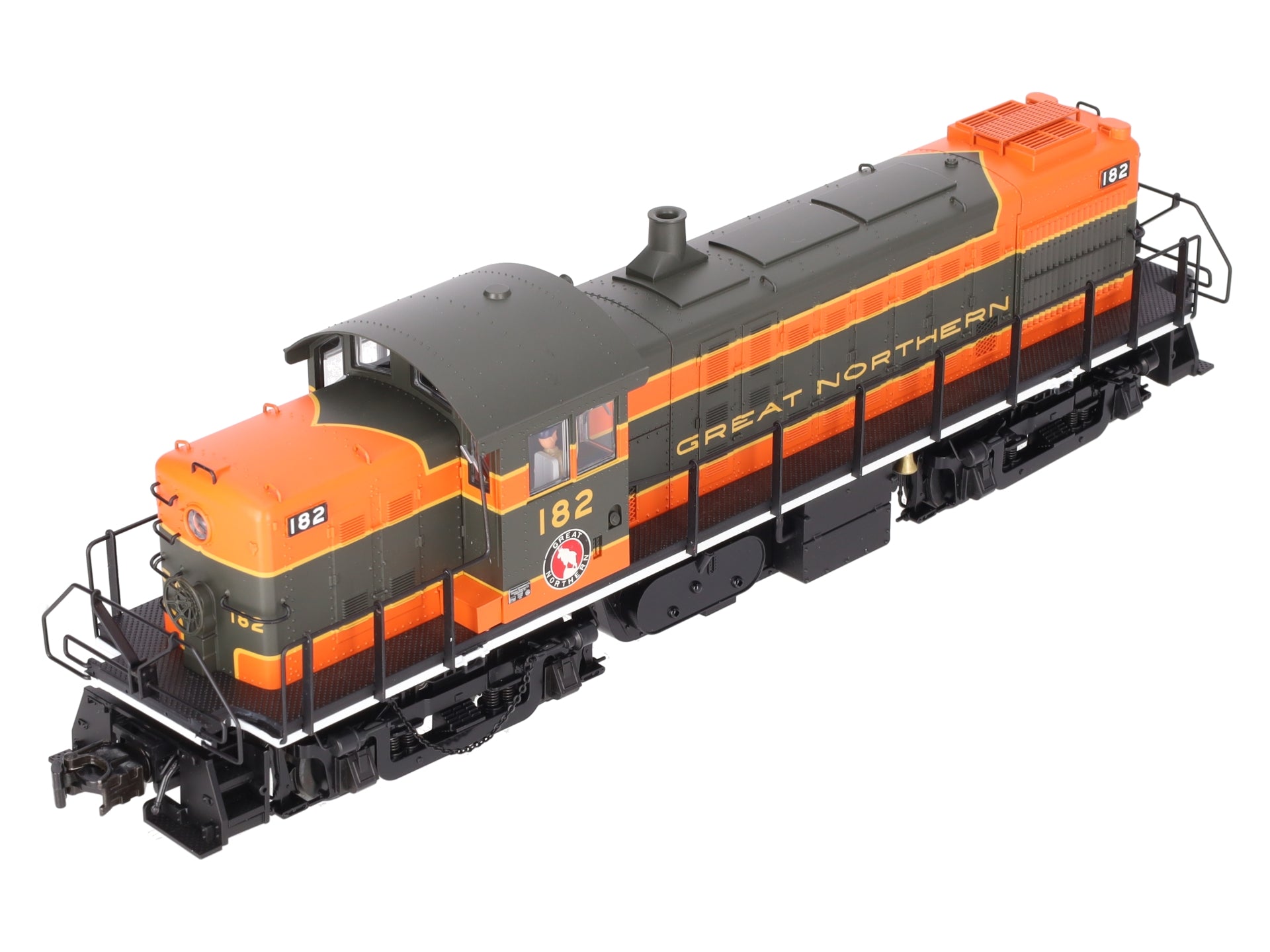 Atlas 6871-1 O Great Northern Alco RS1 Diesel Locomotive w/TMCC #182 EX/Box