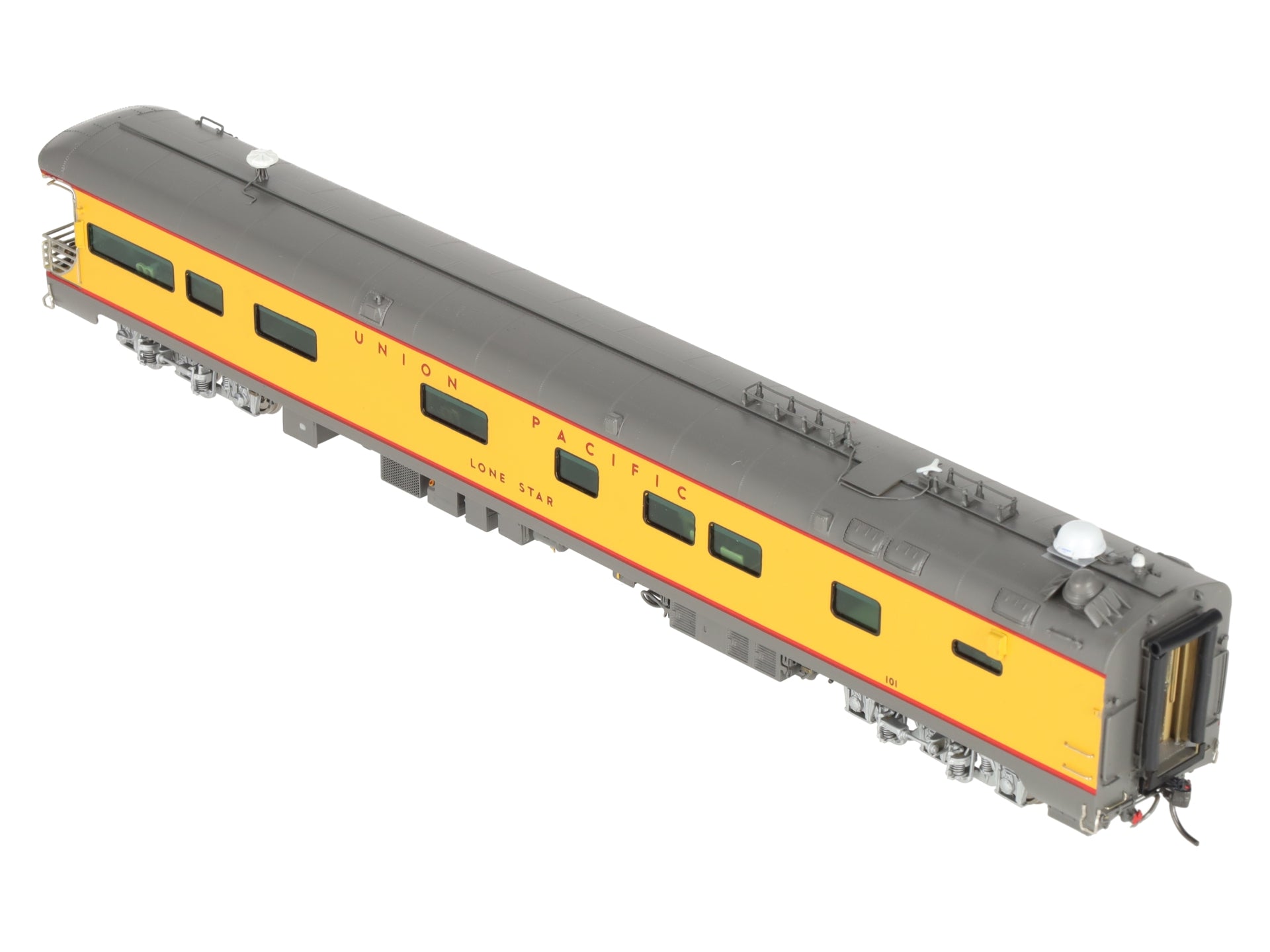 Overland AF-5010-1 HO BRASS UP Lone Star Business Car w/Lights LN/Box