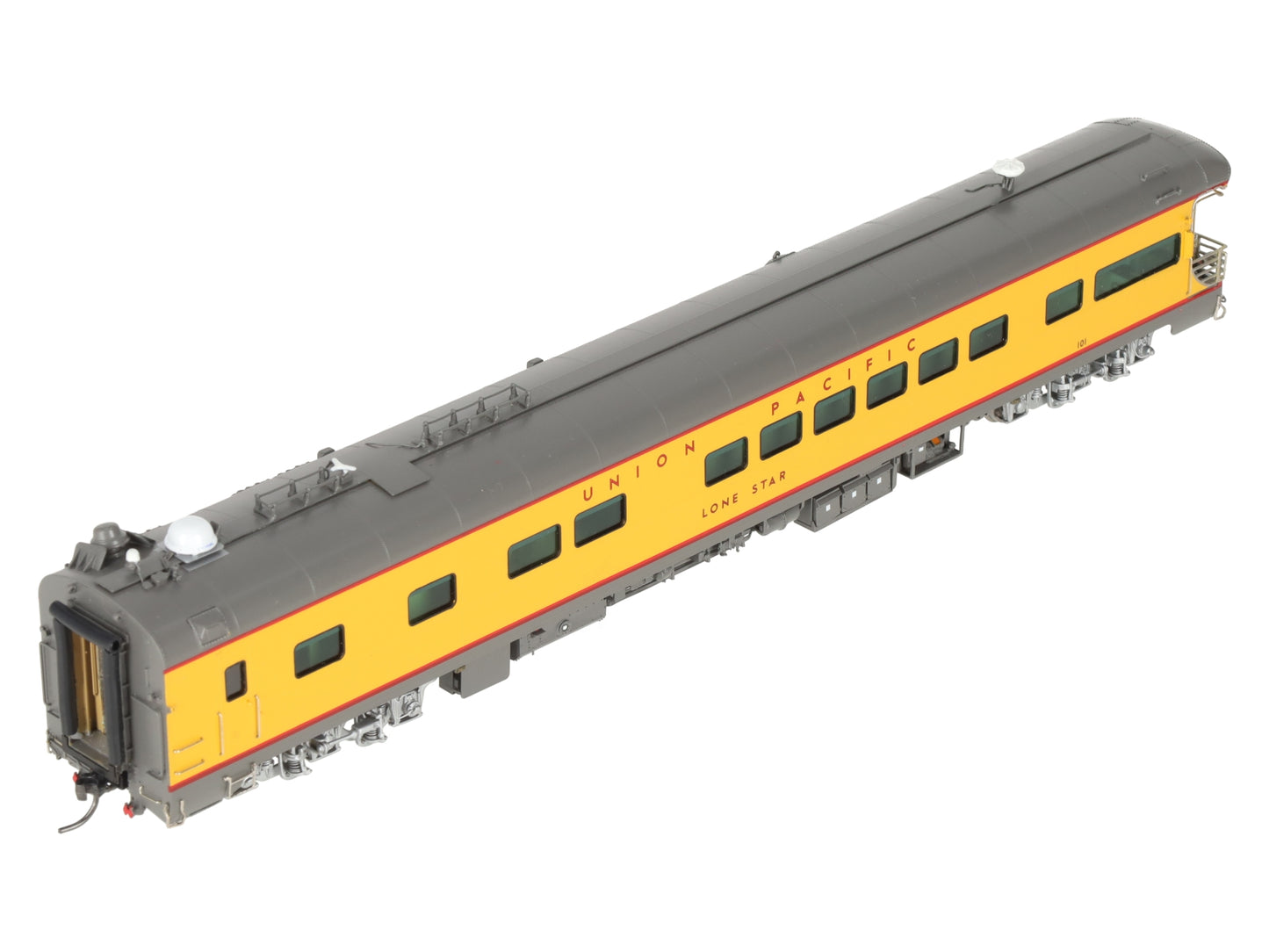 Overland AF-5010-1 HO BRASS UP Lone Star Business Car w/Lights LN/Box