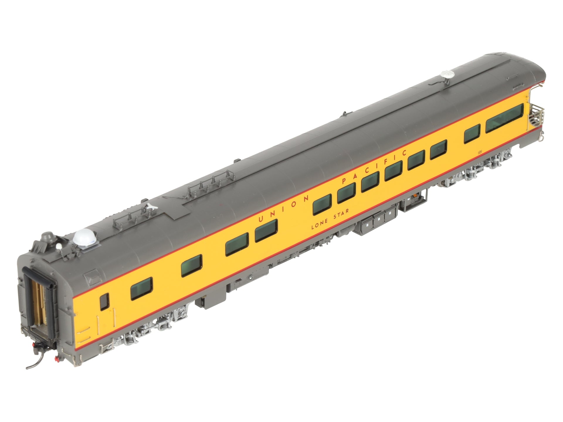 Overland AF-5010-1 HO BRASS UP Lone Star Business Car w/Lights LN/Box