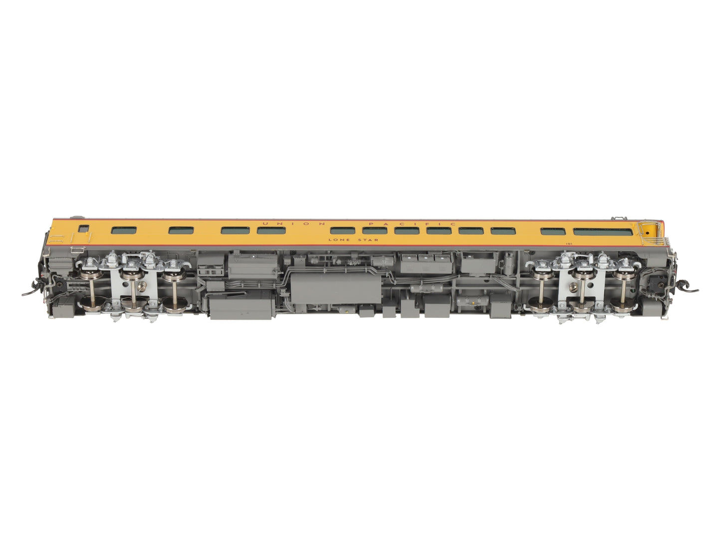 Overland AF-5010-1 HO BRASS UP Lone Star Business Car w/Lights LN/Box