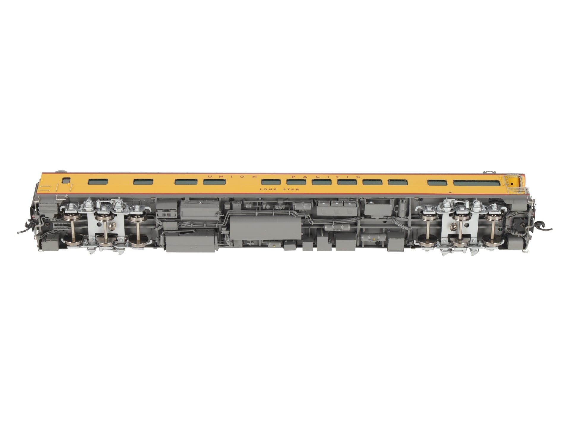 Overland AF-5010-1 HO BRASS UP Lone Star Business Car w/Lights LN/Box