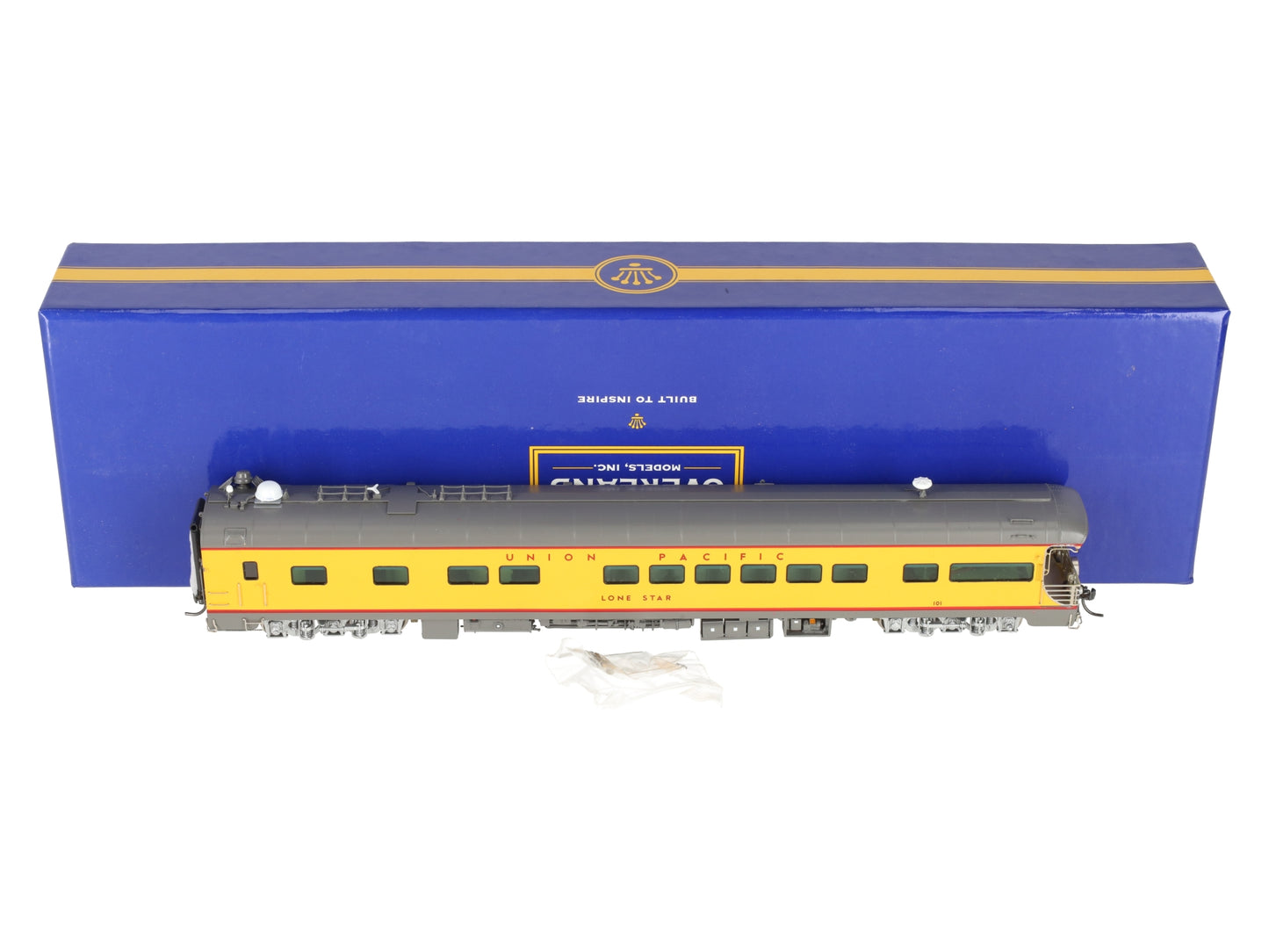 Overland AF-5010-1 HO BRASS UP Lone Star Business Car w/Lights LN/Box