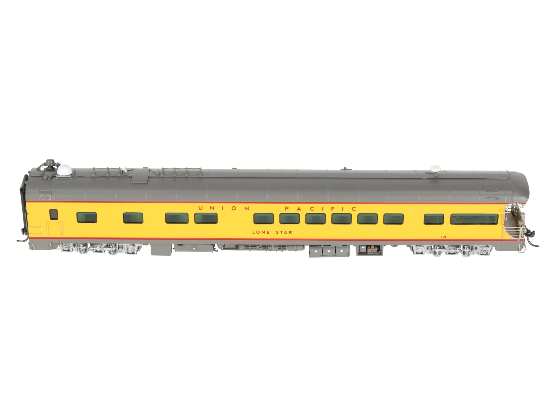 Overland AF-5010-1 HO BRASS UP Lone Star Business Car w/Lights LN/Box