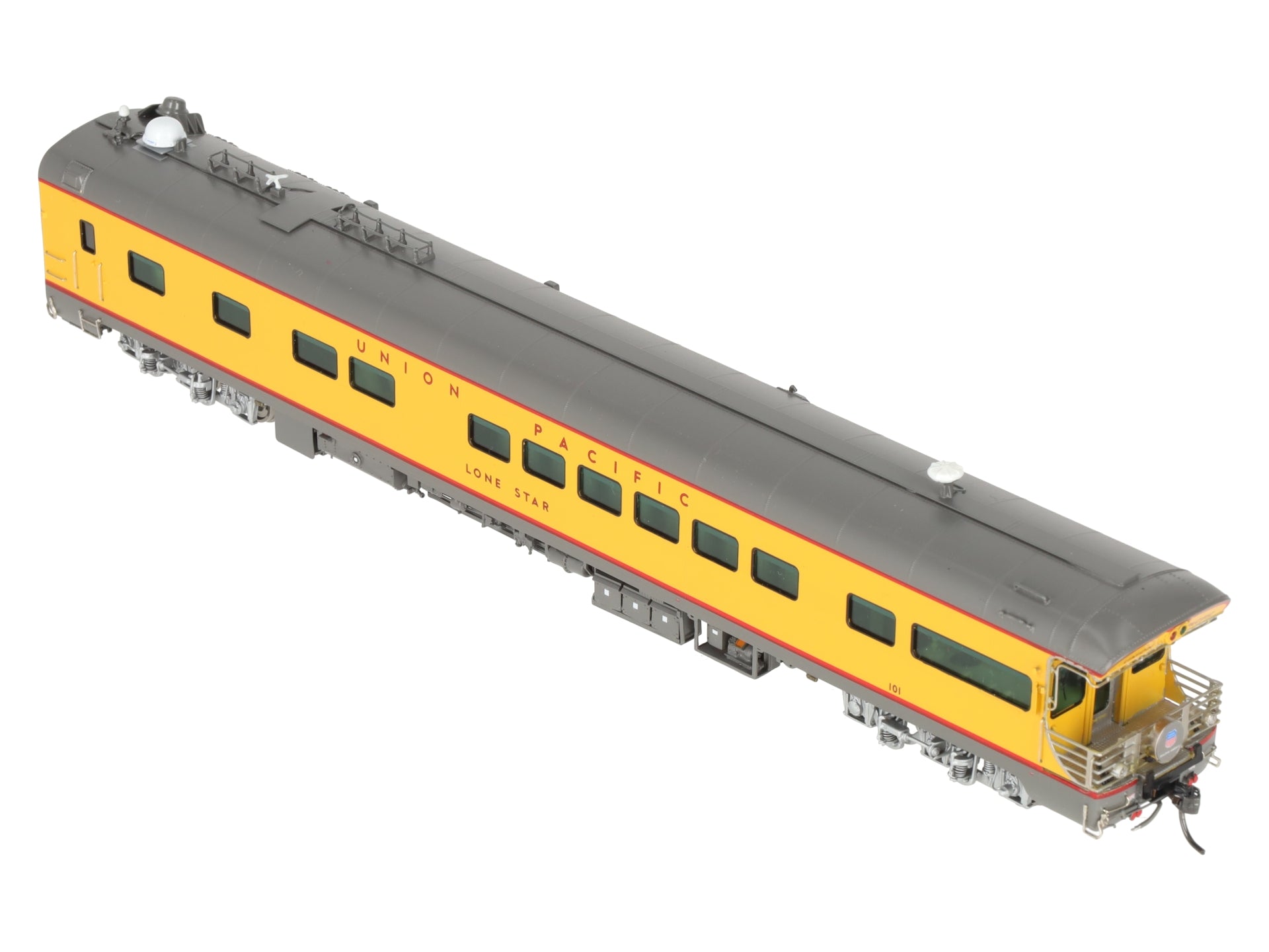 Overland AF-5010-1 HO BRASS UP Lone Star Business Car w/Lights LN/Box