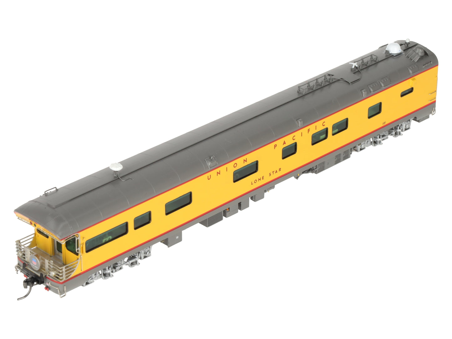 Overland AF-5010-1 HO BRASS UP Lone Star Business Car w/Lights LN/Box