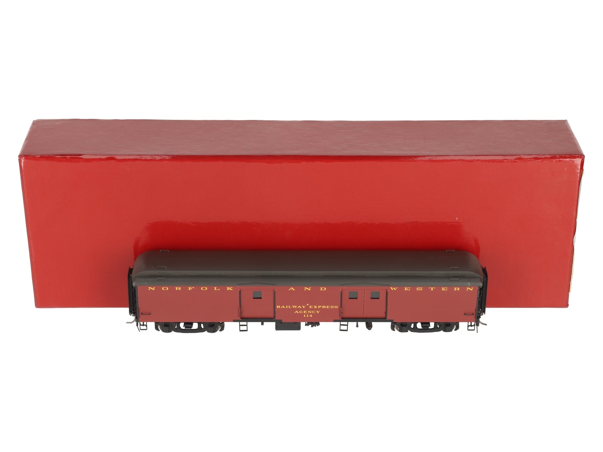 Division Point 114 HO BRASS Norfolk & Western BEJ Baggage Car #111 LN/Box