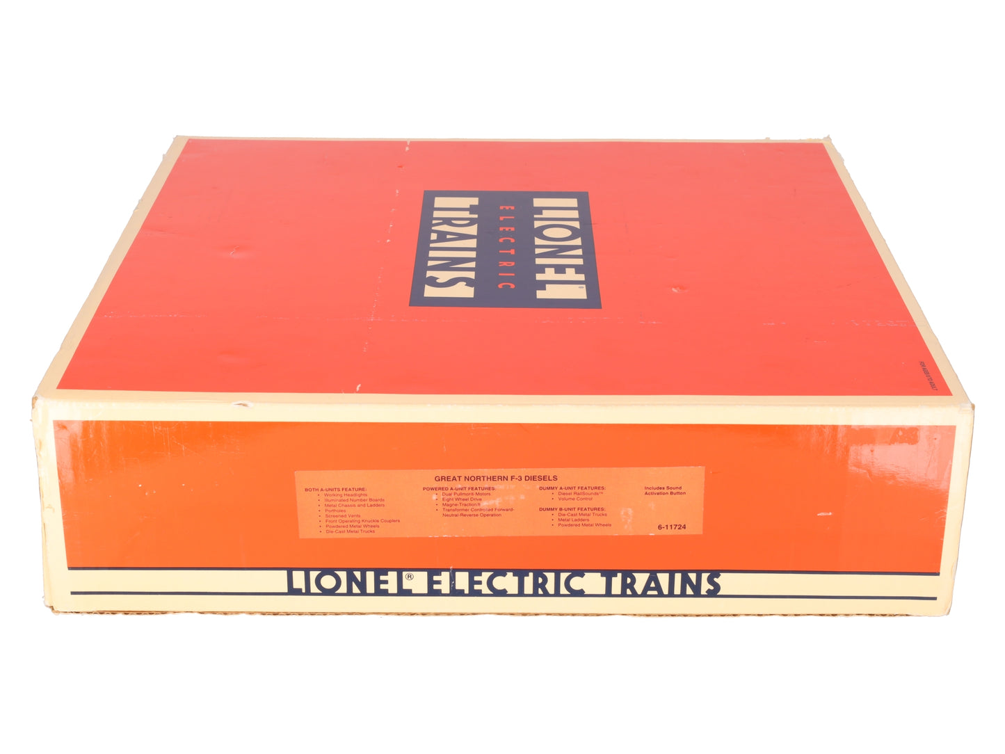 Lionel 6-11724 O Great Northern F3 ABA Diesel Locomotive Set EX/Box