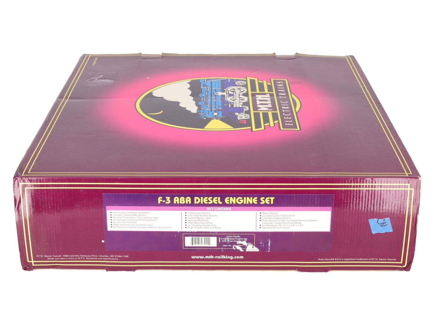 MTH 20-2484-1 O Gauge UP F-3 ABA Diesel Engine Set w/PS2 1439/1444/1457B EX/Box