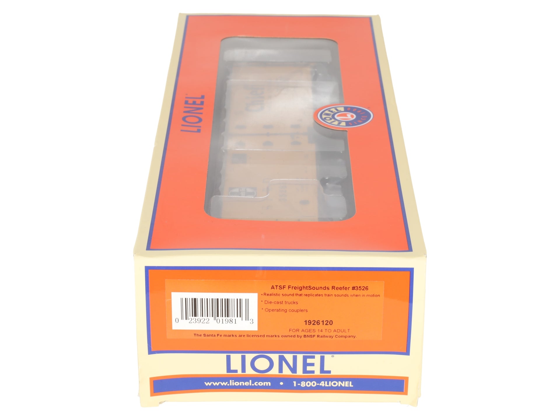 Lionel 1926120 O Santa Fe Freightsounds Reefer #3526 EX/Box