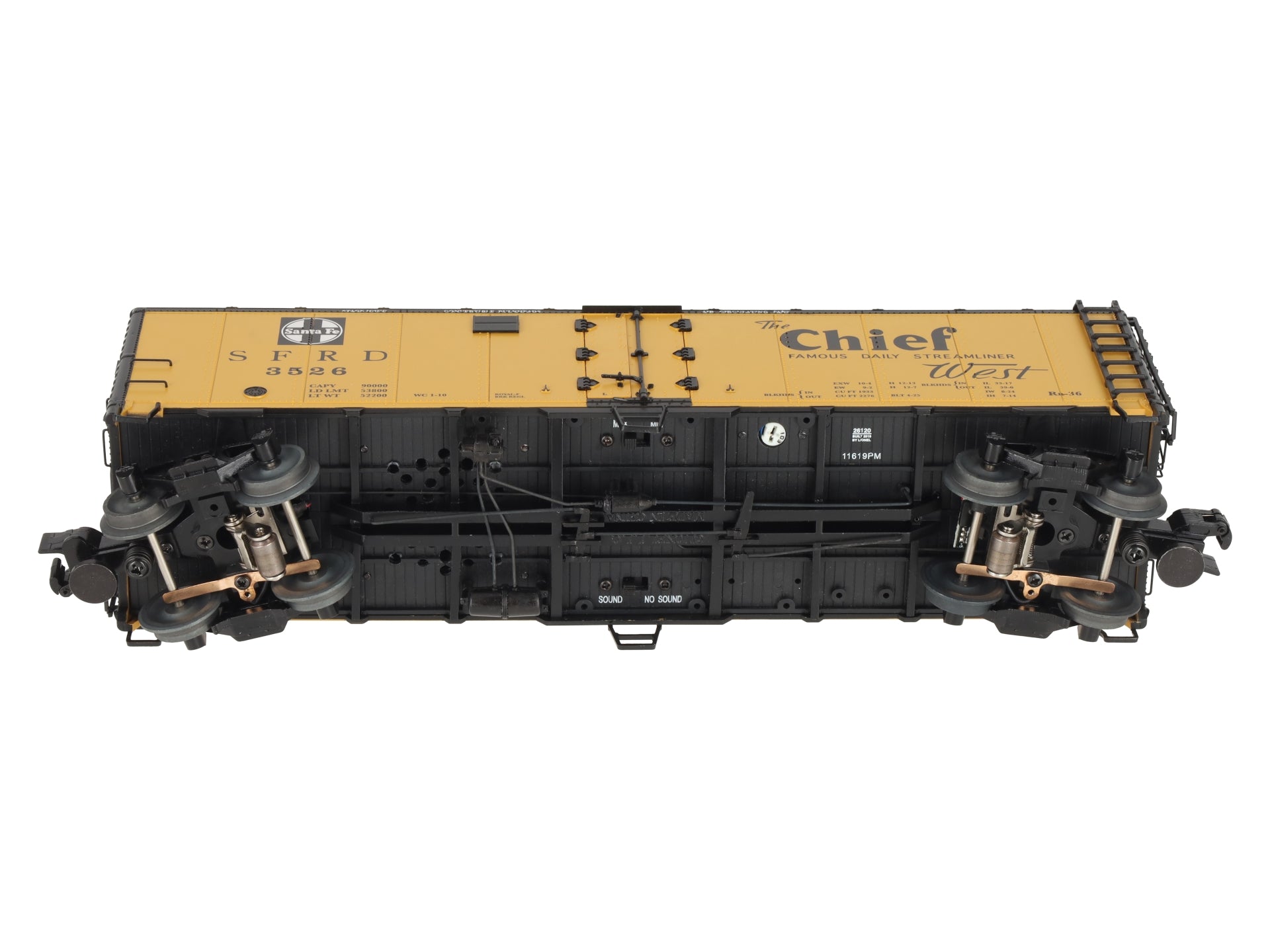 Lionel 1926120 O Santa Fe Freightsounds Reefer #3526 EX/Box