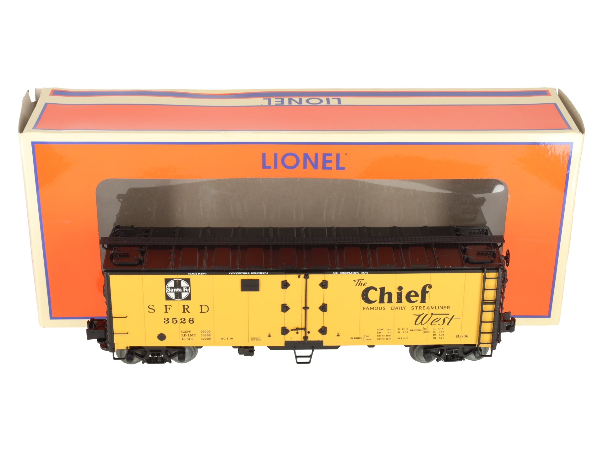 Lionel 1926120 O Santa Fe Freightsounds Reefer #3526 EX/Box
