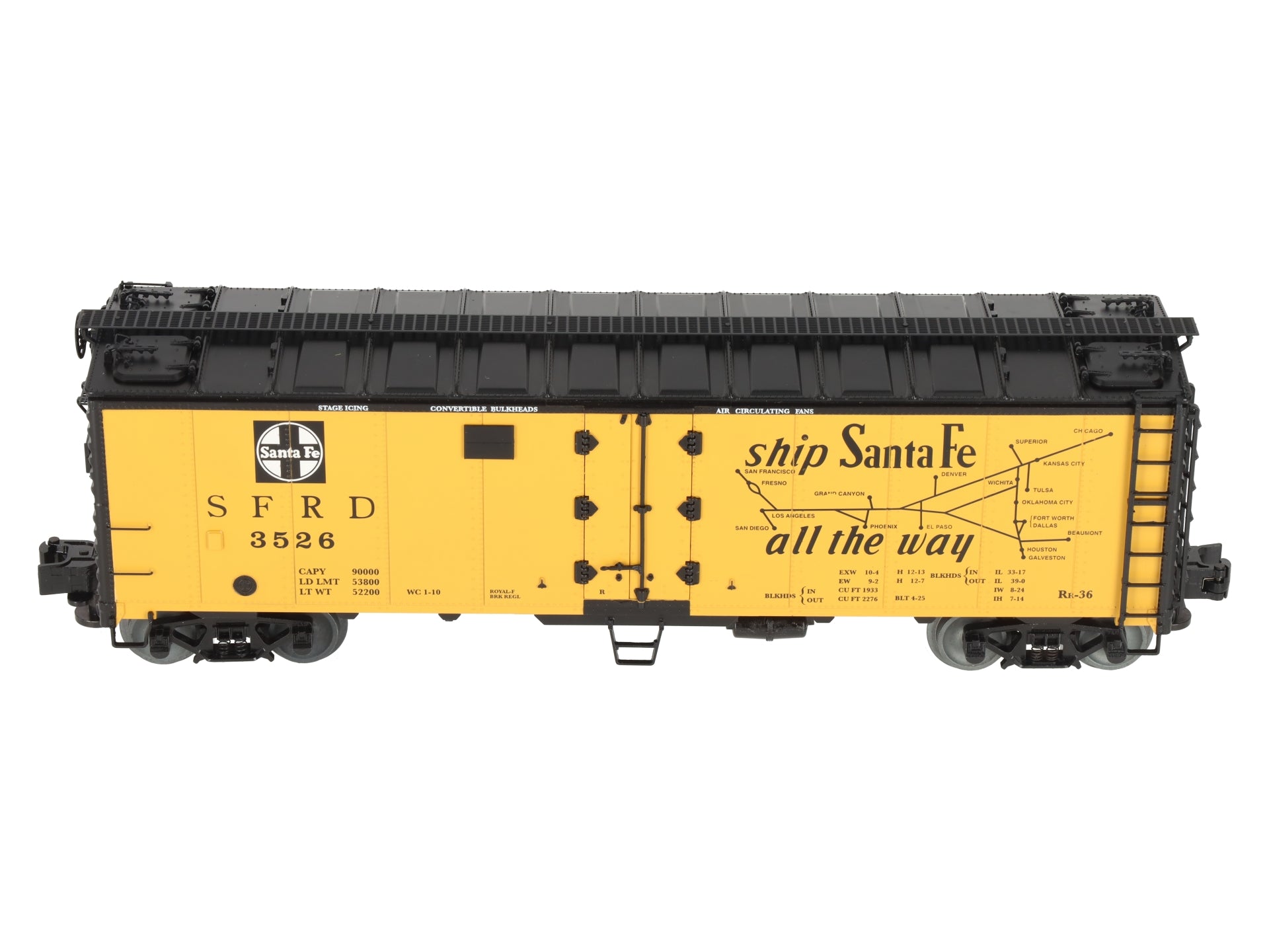 Lionel 1926120 O Santa Fe Freightsounds Reefer #3526