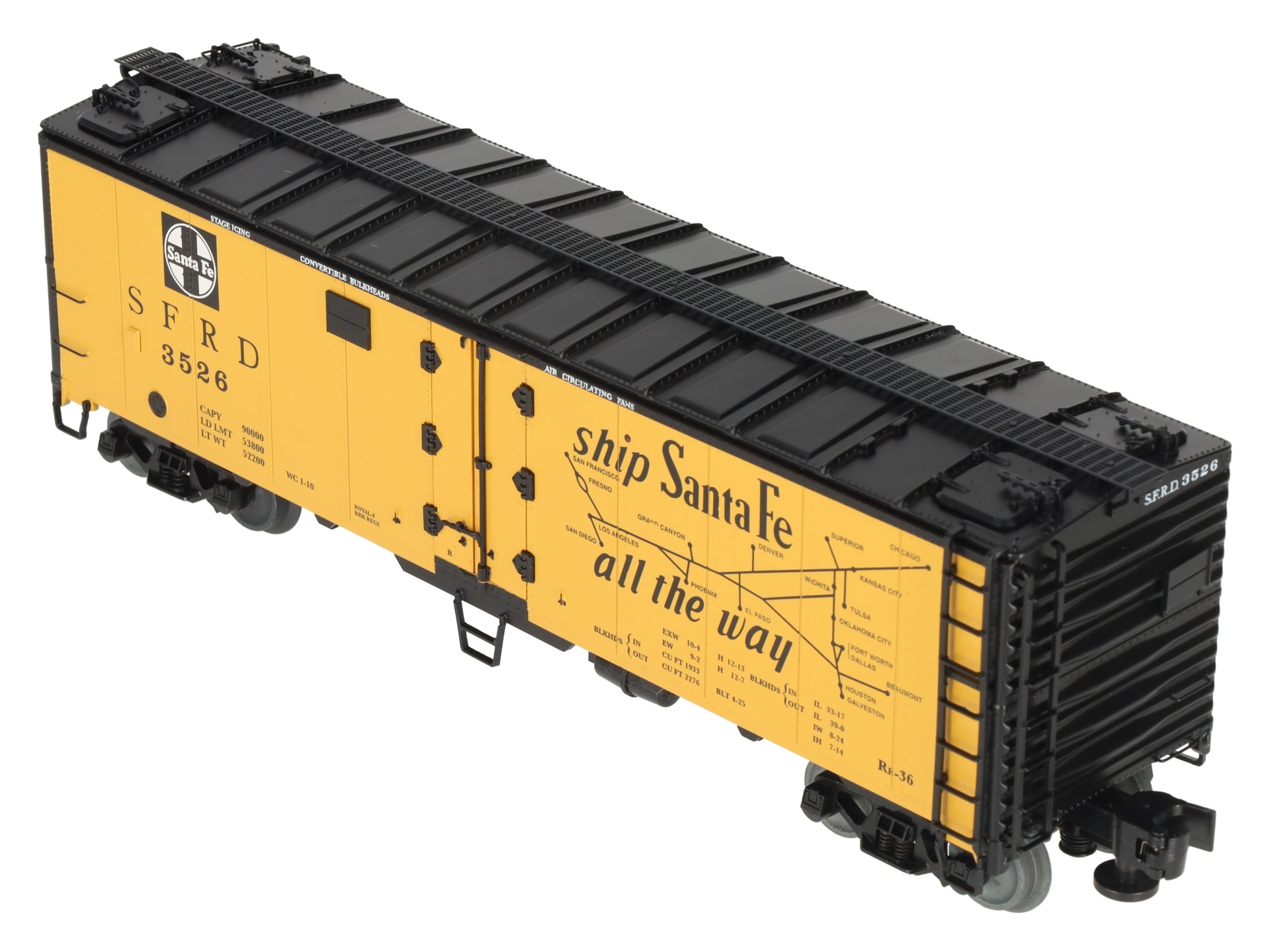 Lionel 1926120 O Santa Fe Freightsounds Reefer #3526 EX/Box