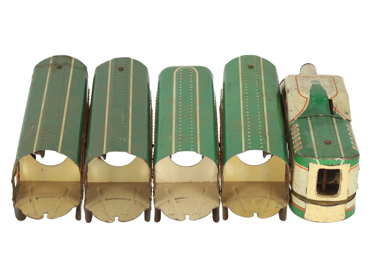 Marx 10005 Vintage O Gauge UP Streamliner Lithographed Diesel Passenger Set VG