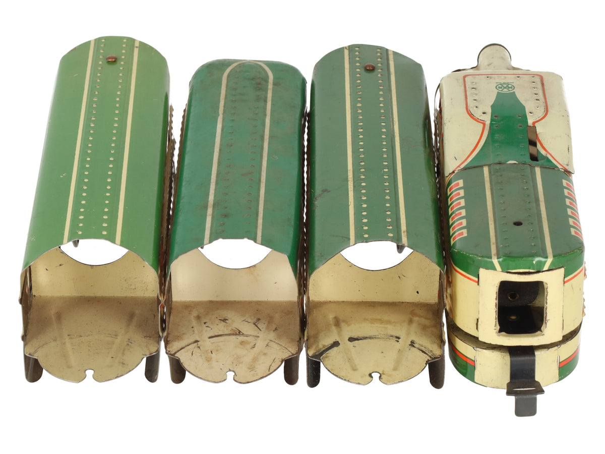Marx 10005 Vintage O Gauge UP Streamliner Lithographed Diesel Passenger Set VG