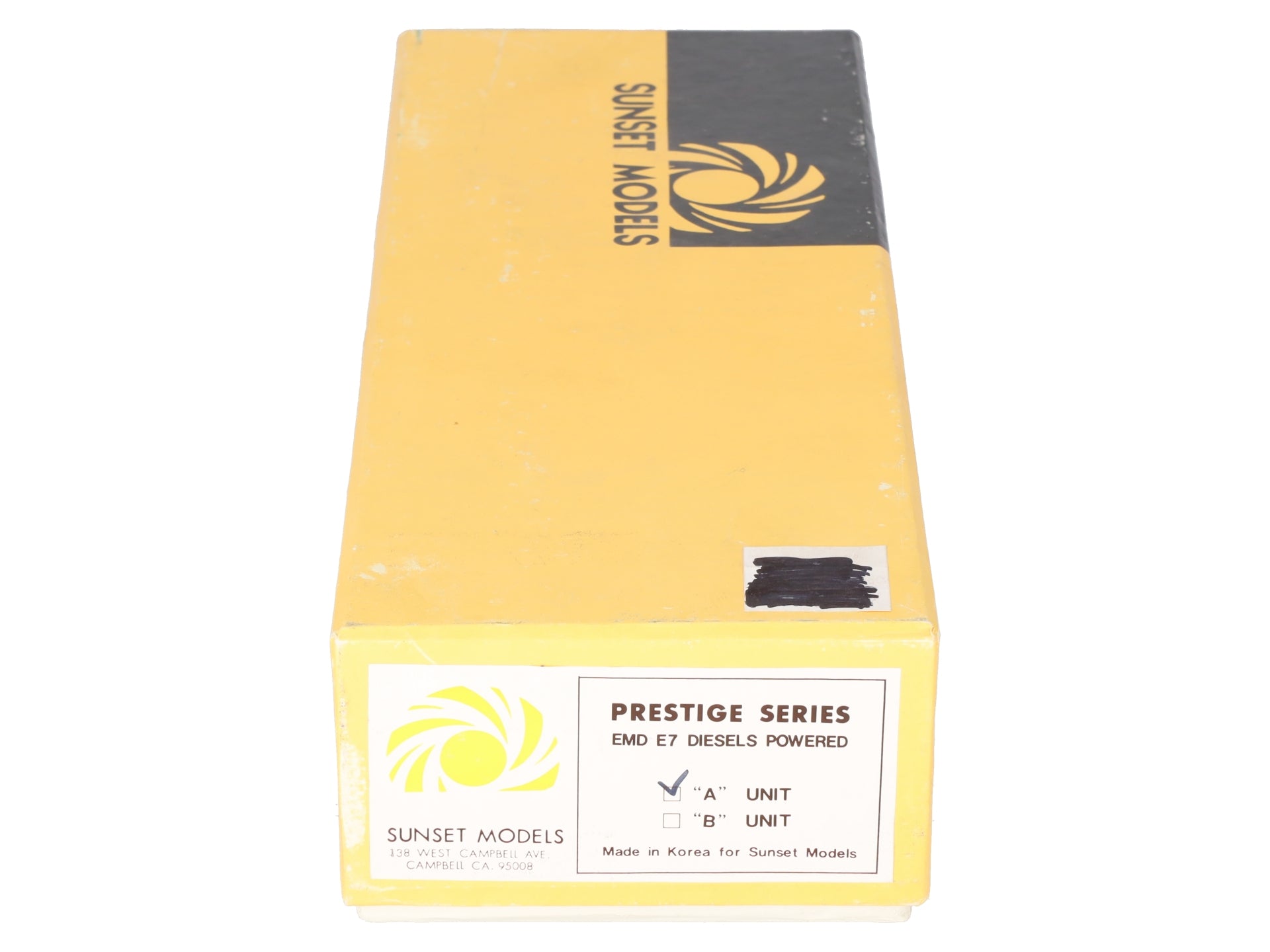 Sunset Models HO Brass EMD E7 Powered A Unit Diesel Locomotive EX/Box