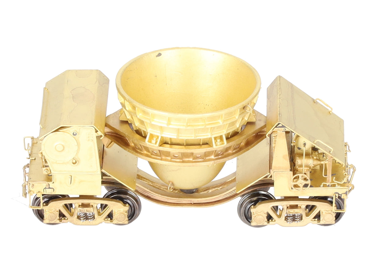 Oriental Limited 2015 HO BRASS Slag Car w/ Waffle Top -Unpainted EX/Box