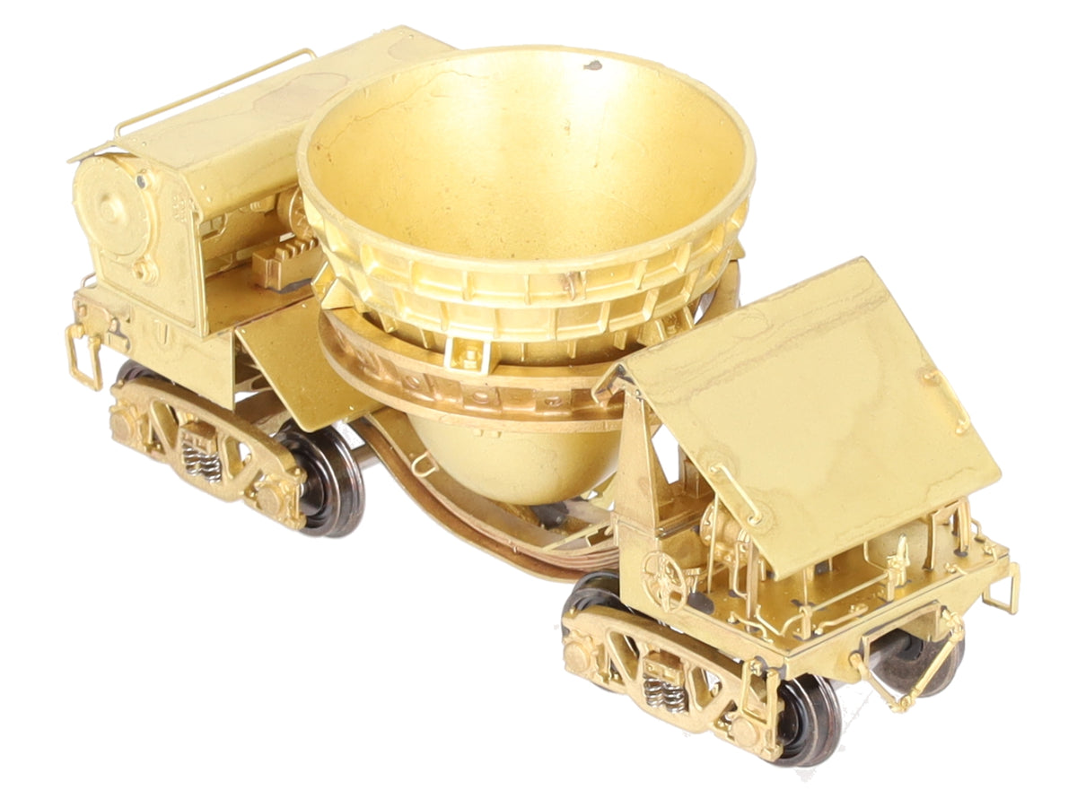 Oriental Limited 2015 HO BRASS Slag Car w/ Waffle Top -Unpainted EX/Box