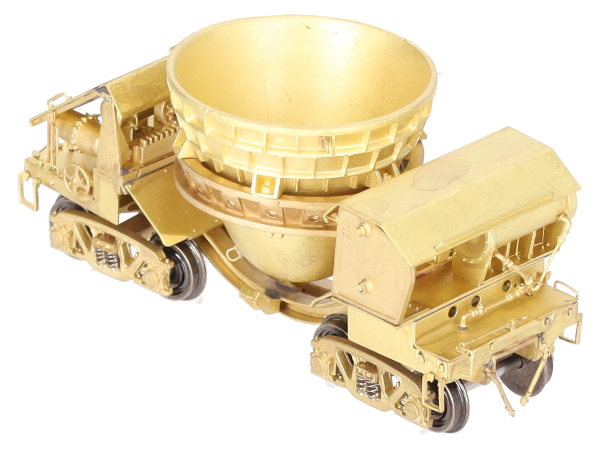 Oriental Limited 2015 HO BRASS Slag Car w/ Waffle Top -Unpainted EX/Box