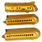 Marx M-10000 Vintage O UP Yellow/Brown Diesel Streamliner Set w/2 Passenger Cars VG