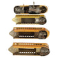 Marx M10000 Vintage O UP Yellow Multi Piece Wind-Up Streamline Set VG