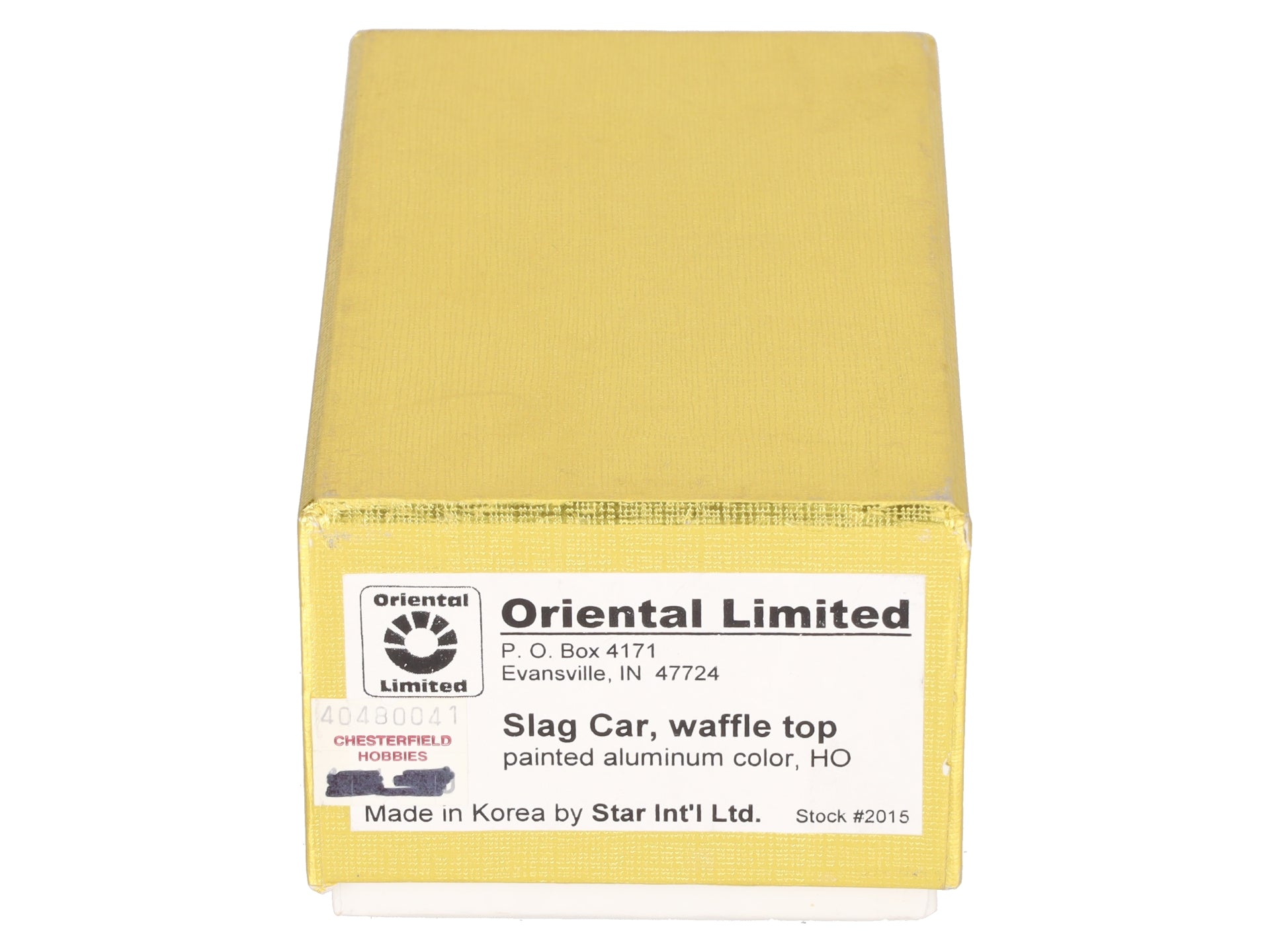 Oriental Limited 2015 HO BRASS Slag Car w/ Waffle Top -F/P EX/Box